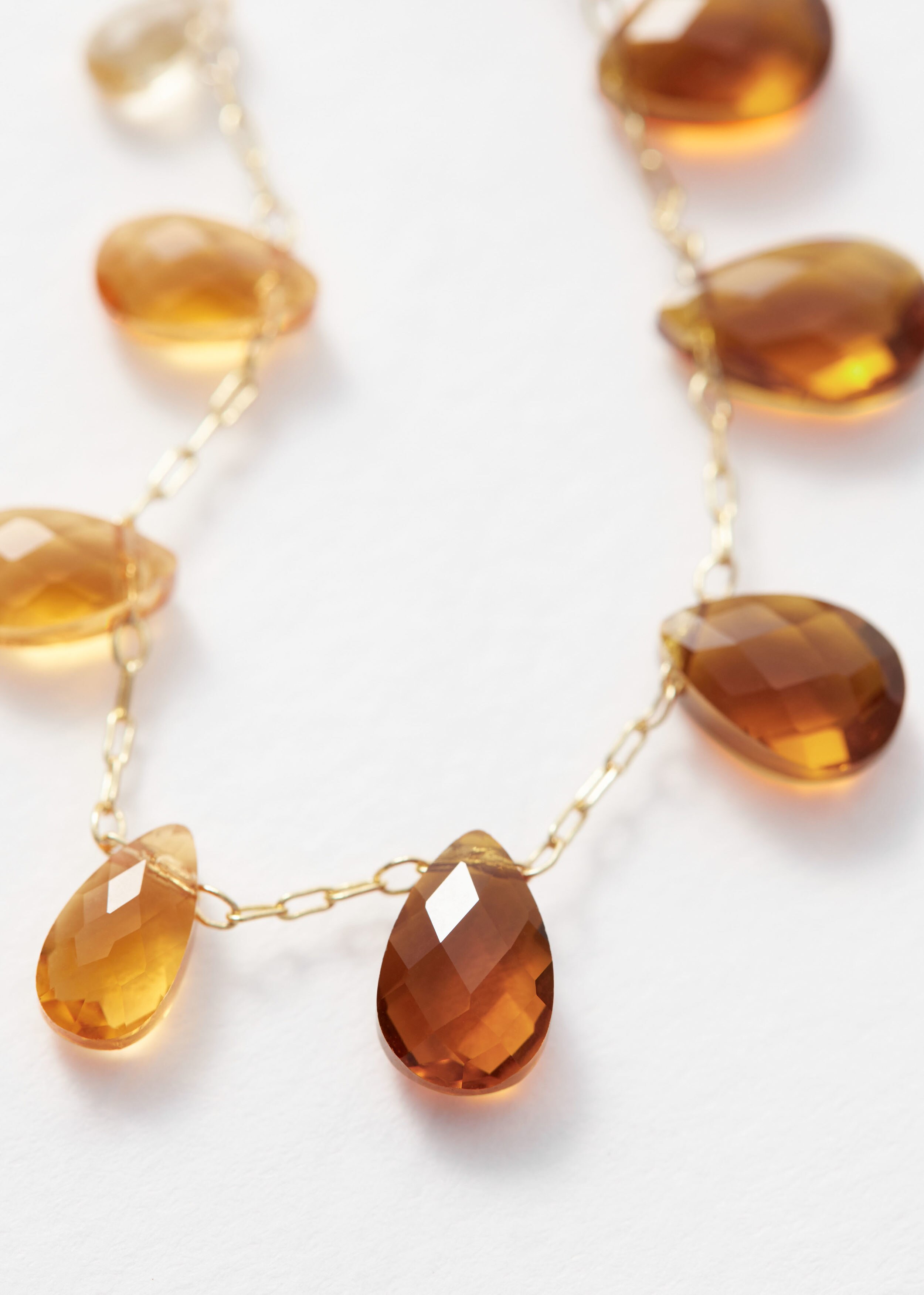 Crystal Necklace - Gold/Amber - & Other Stories US