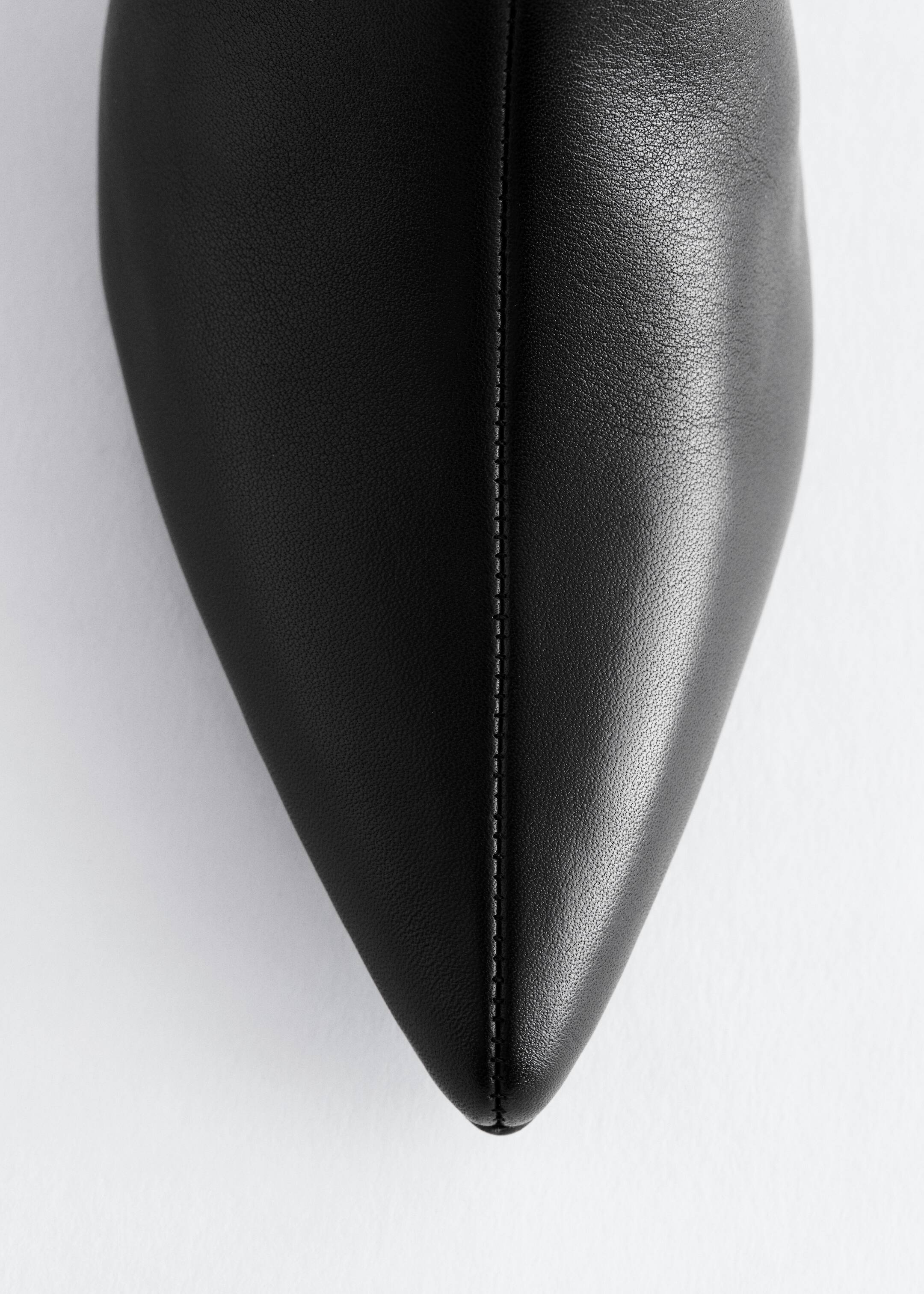 Visualizza immagine più grande: Stivali al ginocchio in pelle con kitten heel - Nero - DONNA | H&M IT 6