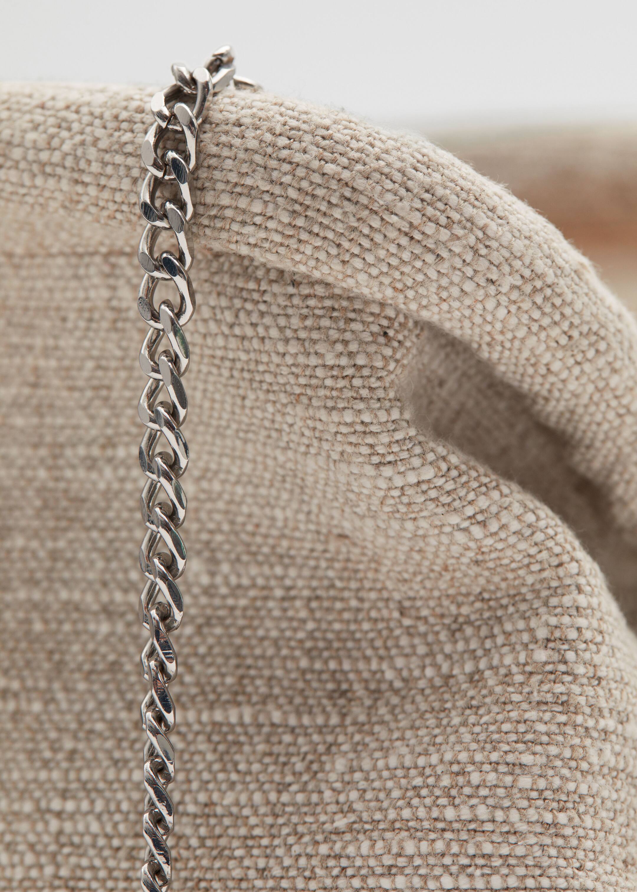 Visa större bild: Clutchväska i linne - Beige - DAM | H&M SE 4