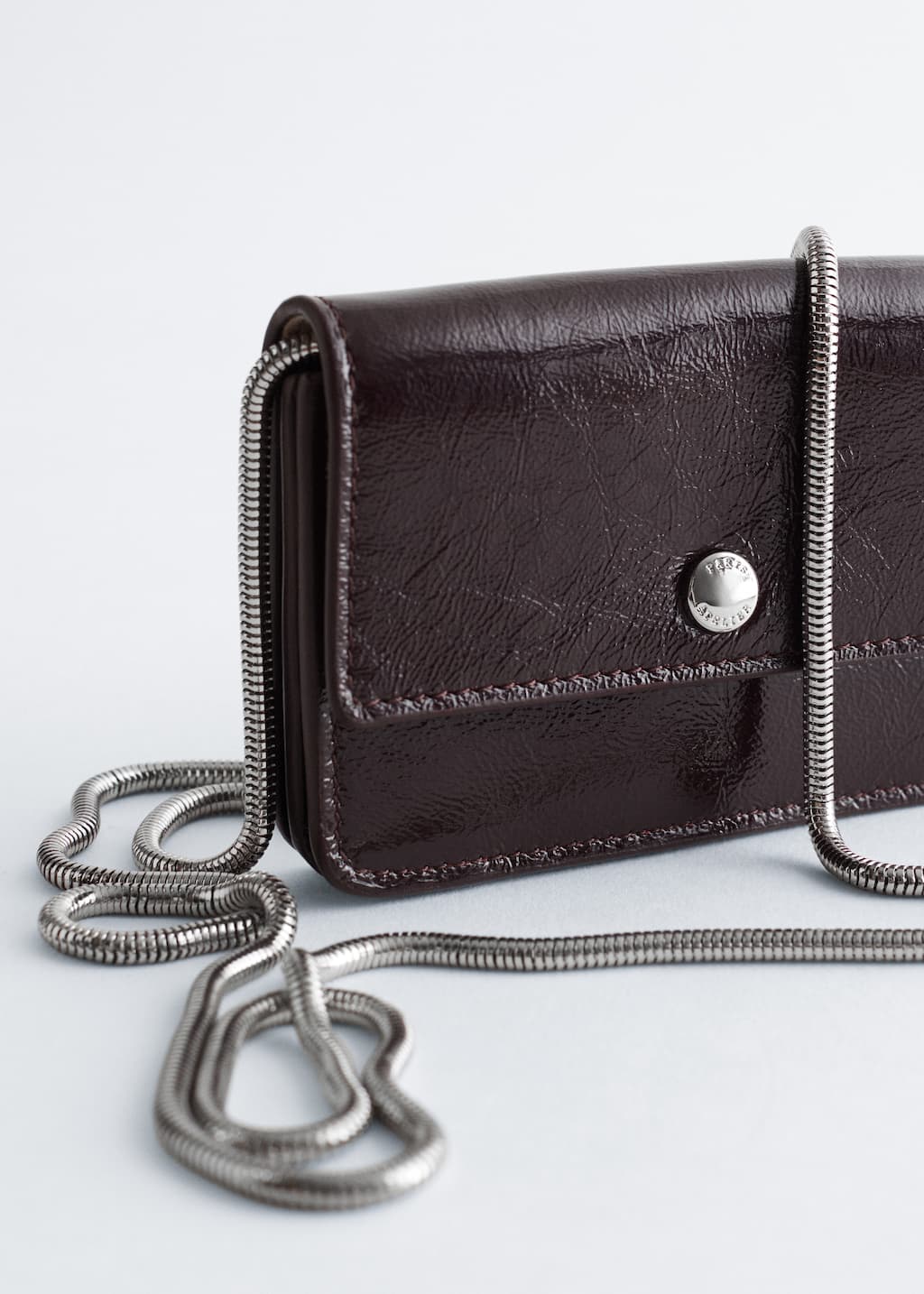 Image of Crossbody-korthållare i läder