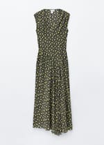 Black/Green Floral