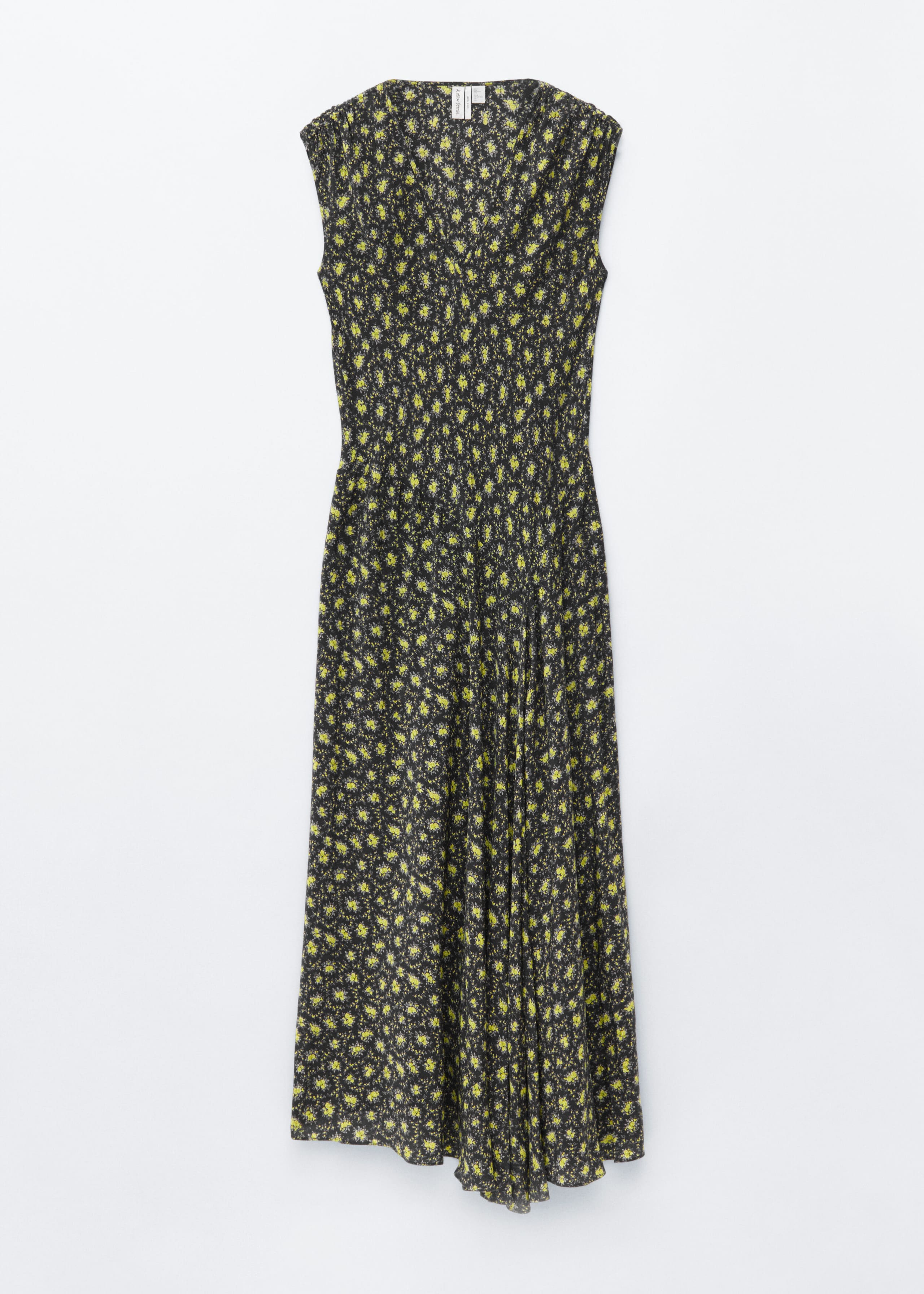 Image of Maxikleid aus Seide mit V-Ausschnitt