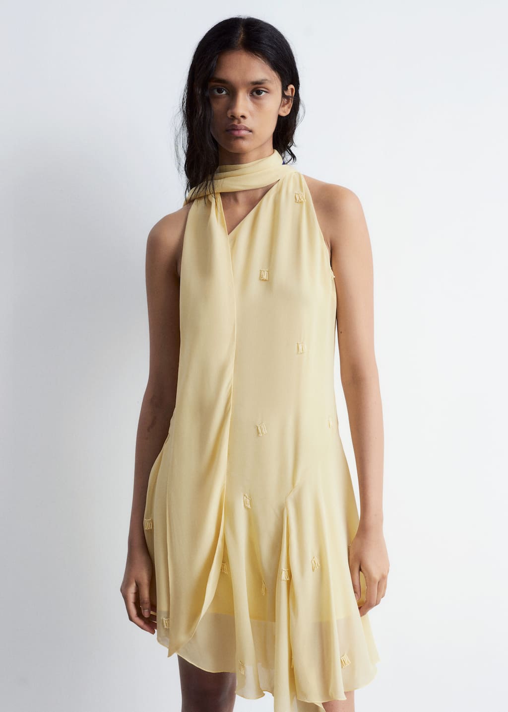 Image of Minivestido de un solo hombro