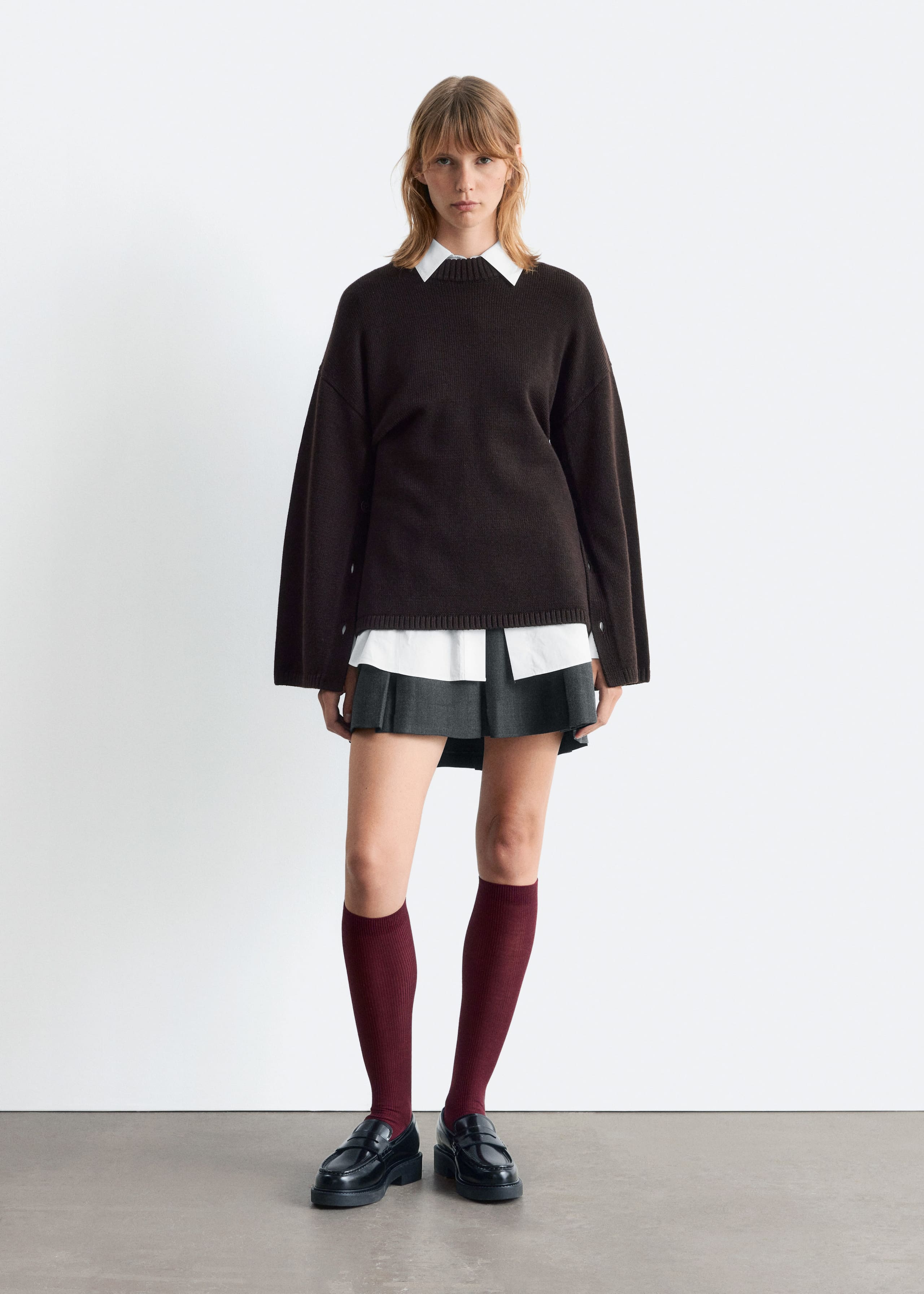 Image of Button-Detailed Wool Jumper