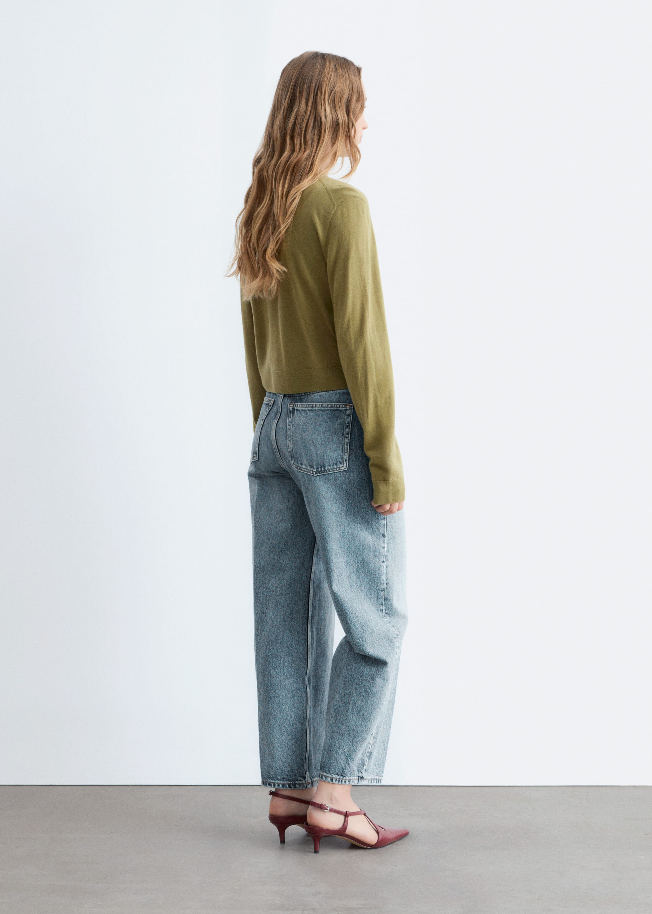 Image of Cardigan court en cachemire