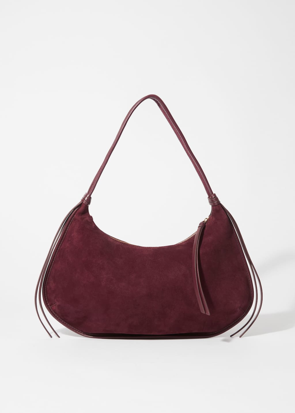 Image of Fringed Suede Shoulder Bag