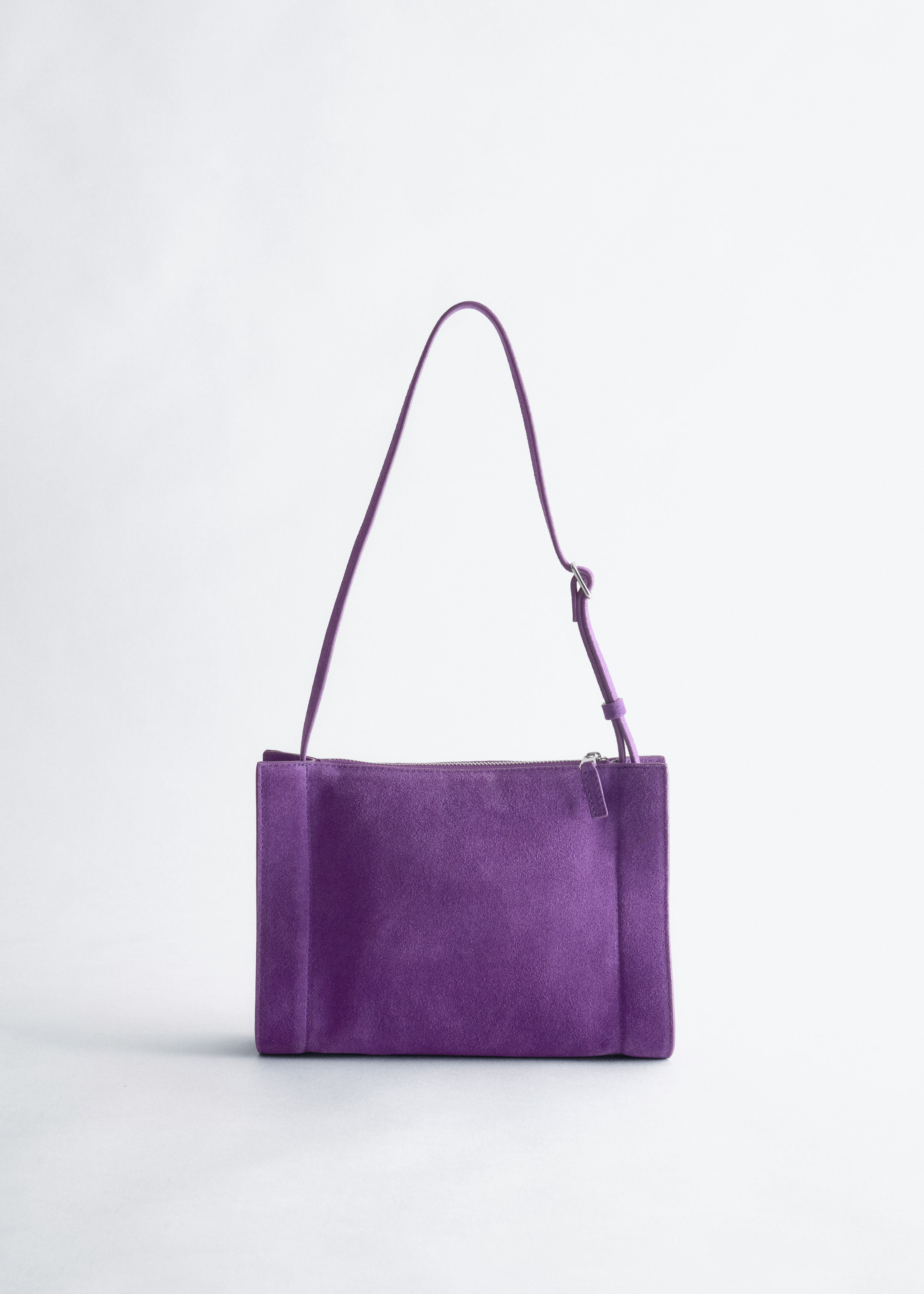 Mini crossbodyveske - Lilla/Knalloransje