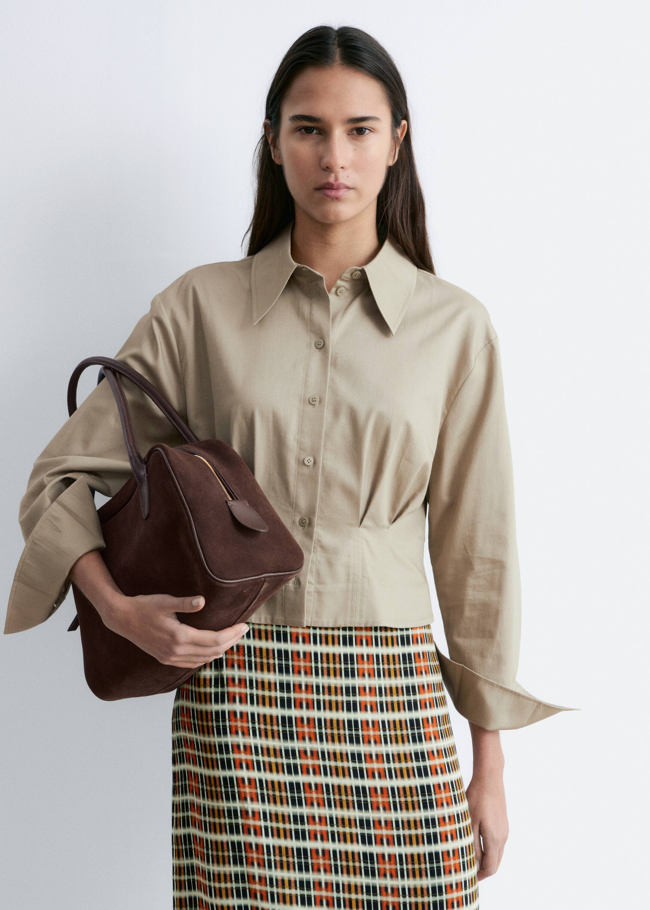 Größeres Bild ansehen: Schmal zulaufendes Hemd - Beige - Ladies | H&M DE 1