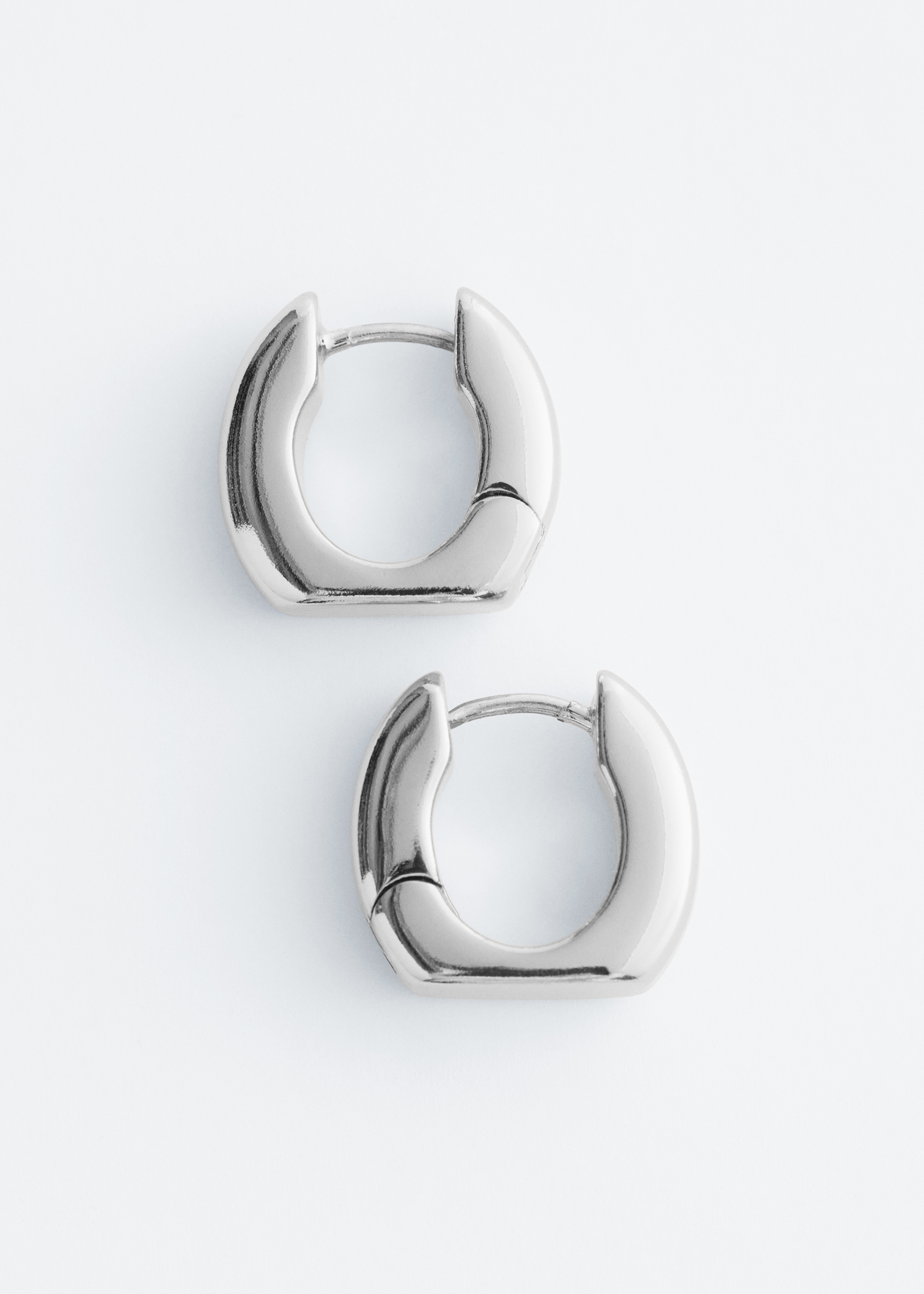 Vastag karika fülbevaló - Ezüst