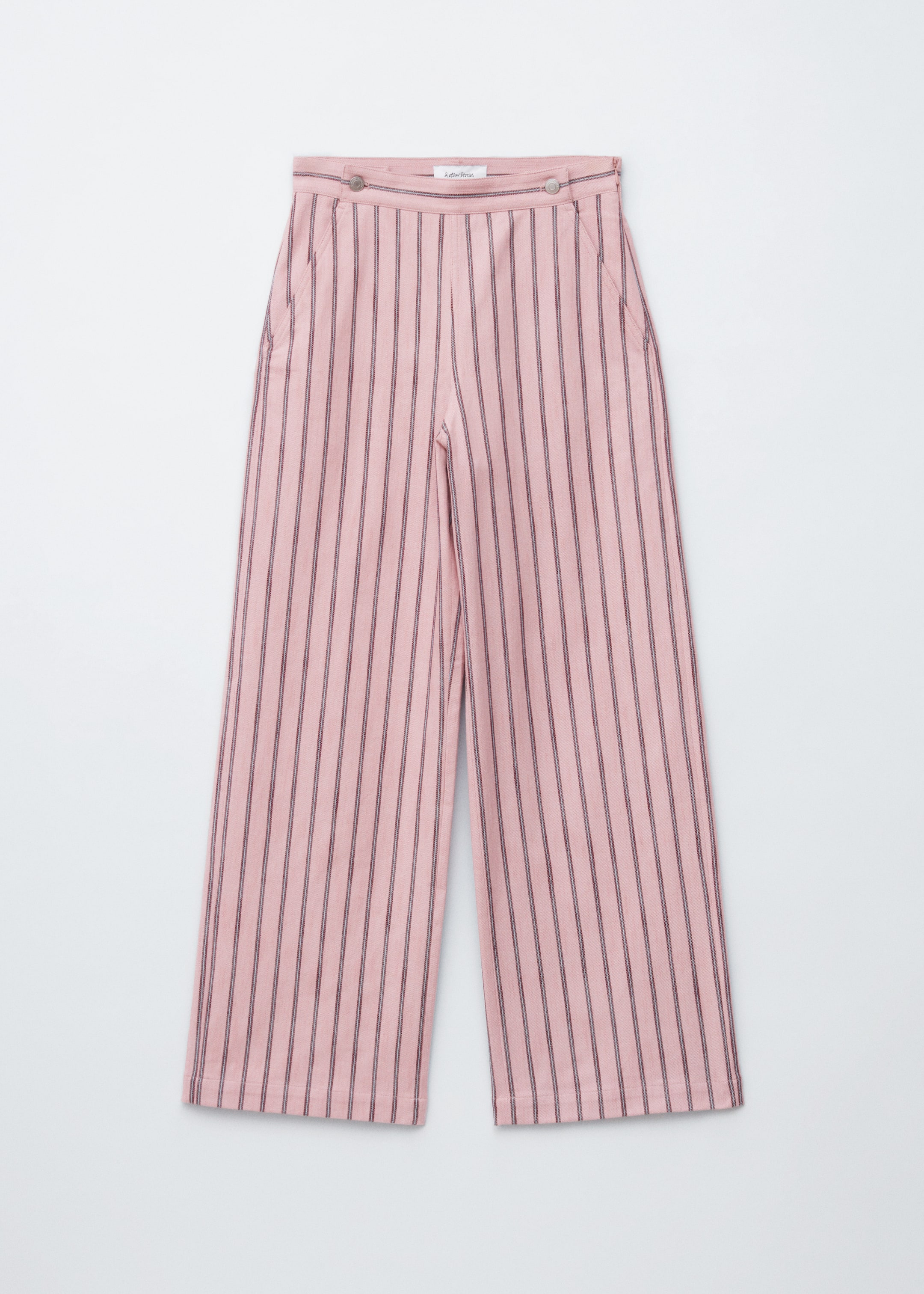 Nagyobb kép megtekintése: Csíkos pamutnadrágok - Rózsaszín/bordó csíkos - NŐI | H&M HU 6