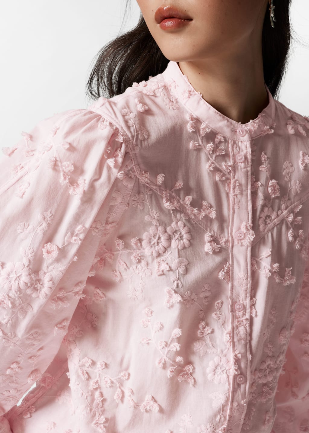 Image of Puff-Sleeve Blouse