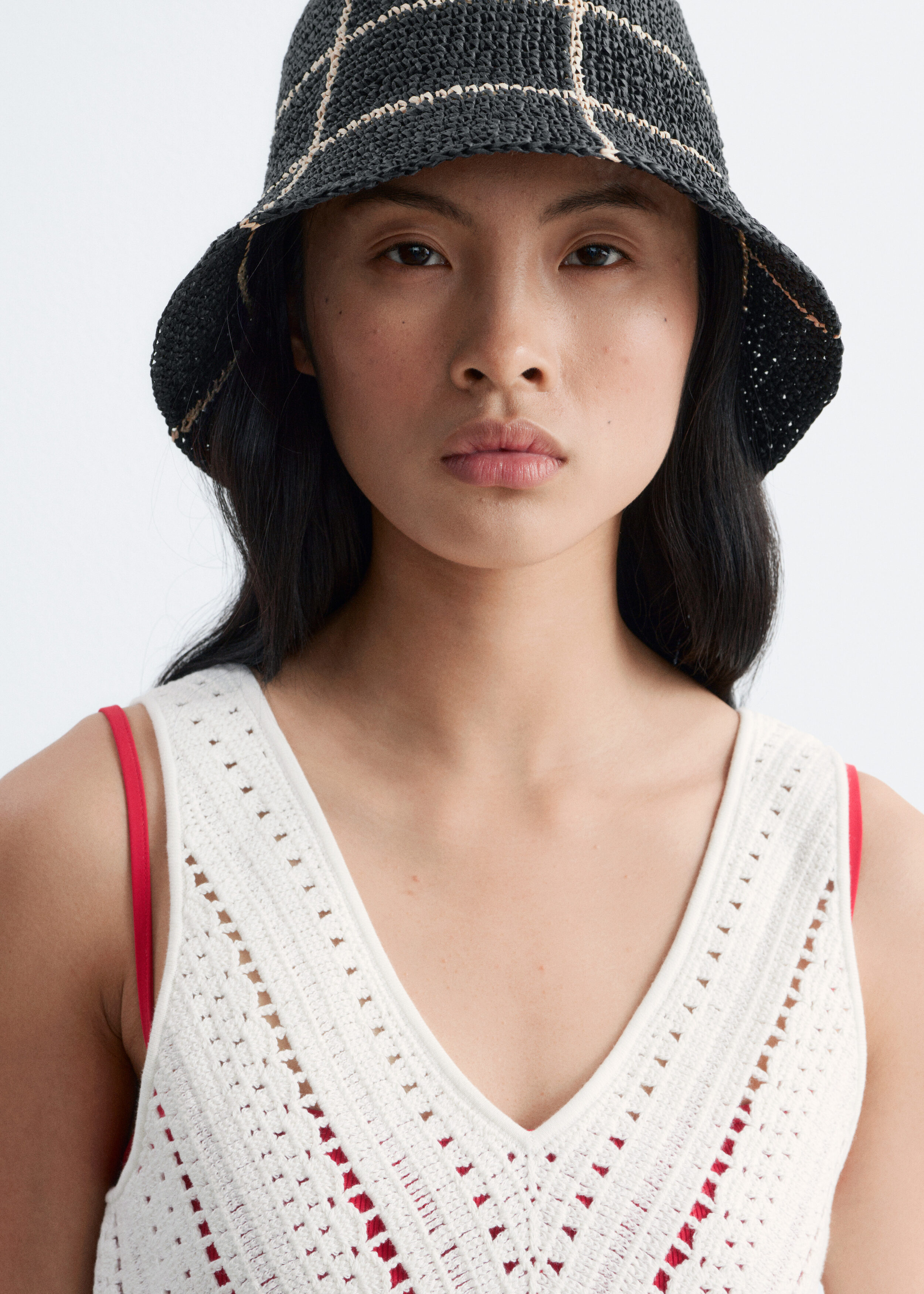Woven Straw Bucket Hat - Black - & Other Stories GB