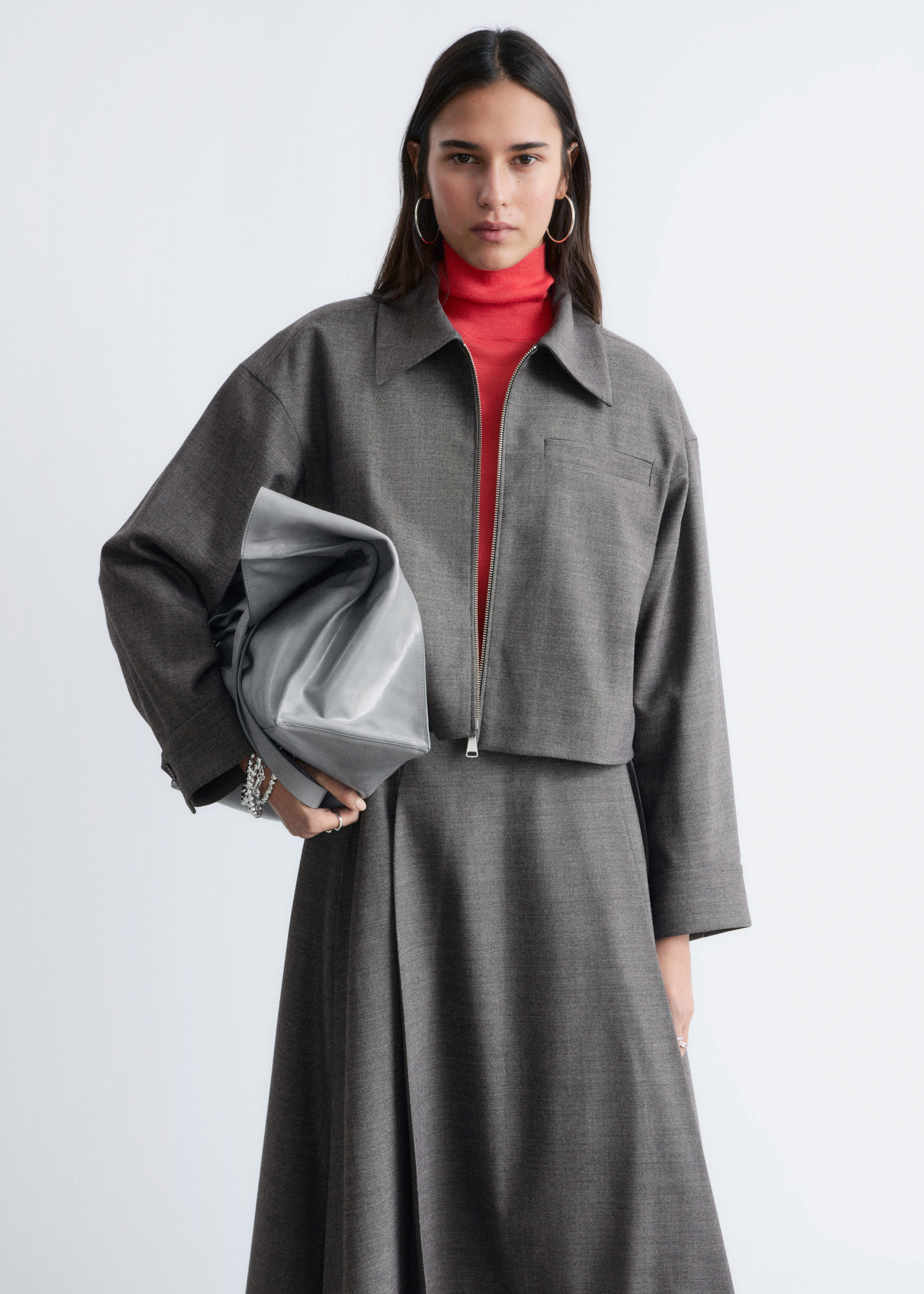 Short Wool Jacket - Dark Grey - Jackets - & Other Stories GB