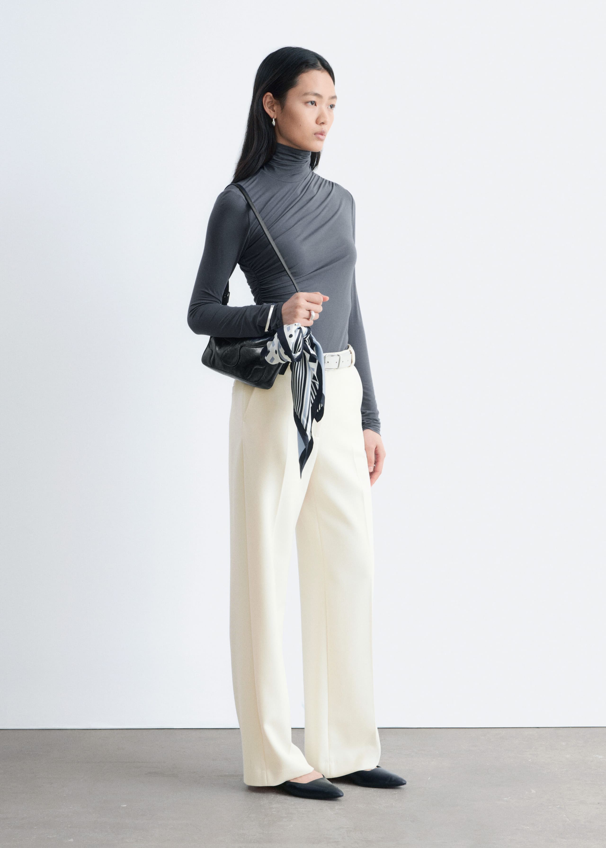 Image of Straight Press-Crease Trousers