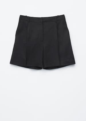 Skräddade shorts i linne