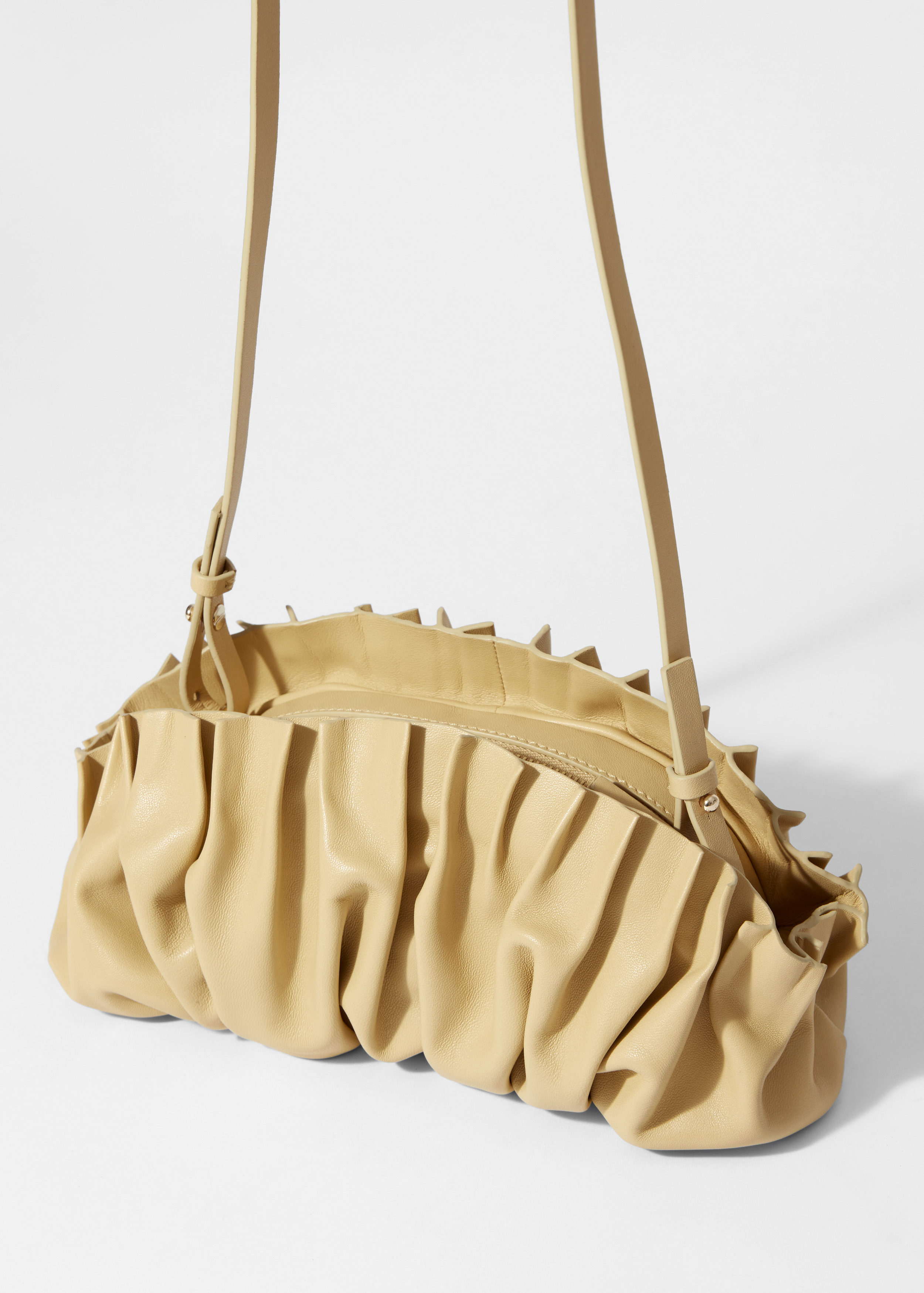 Molded Leather Clutch - Light yellow - & Other Stories AD