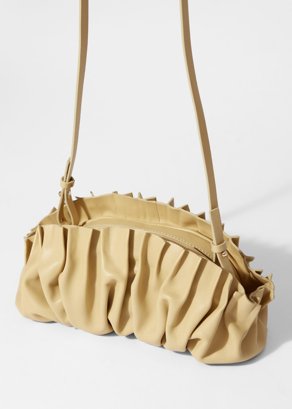 Pochette moulée en cuir - Jaune clair - Still Life