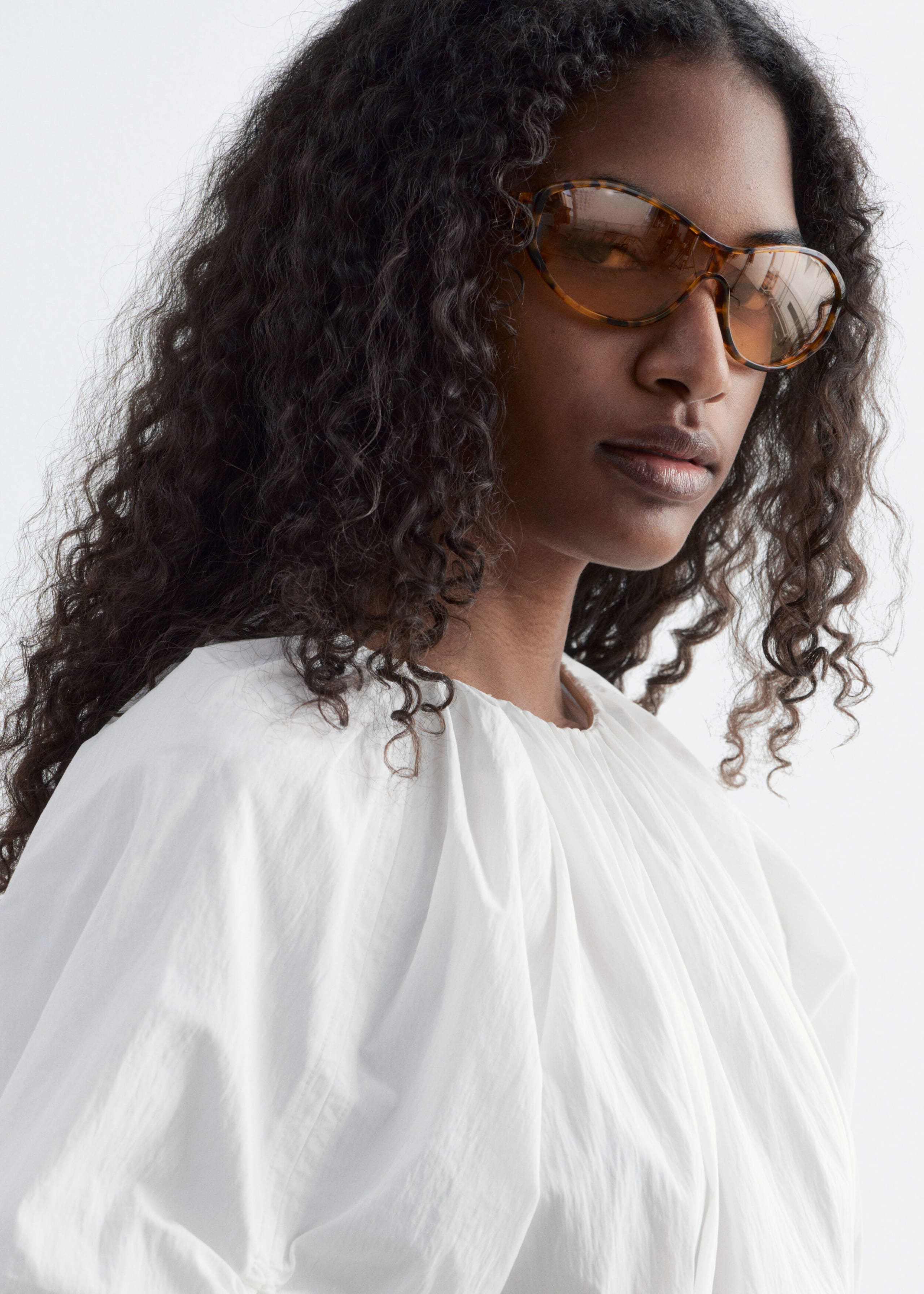 Sculptural Drawstring Midi Dress - Navy Blue - Lookbook