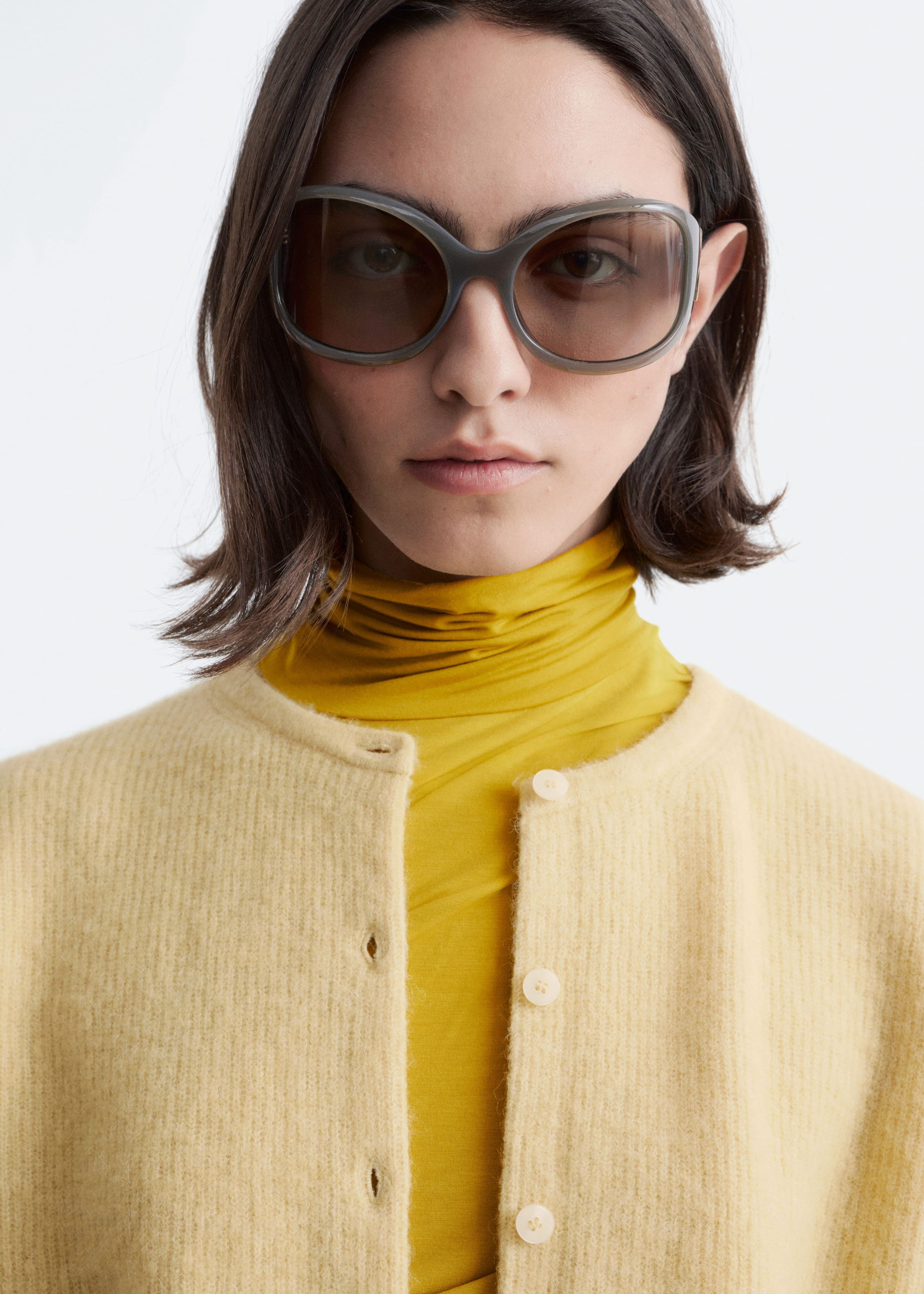 Image of Alpaca-Blend Knitted Cardigan