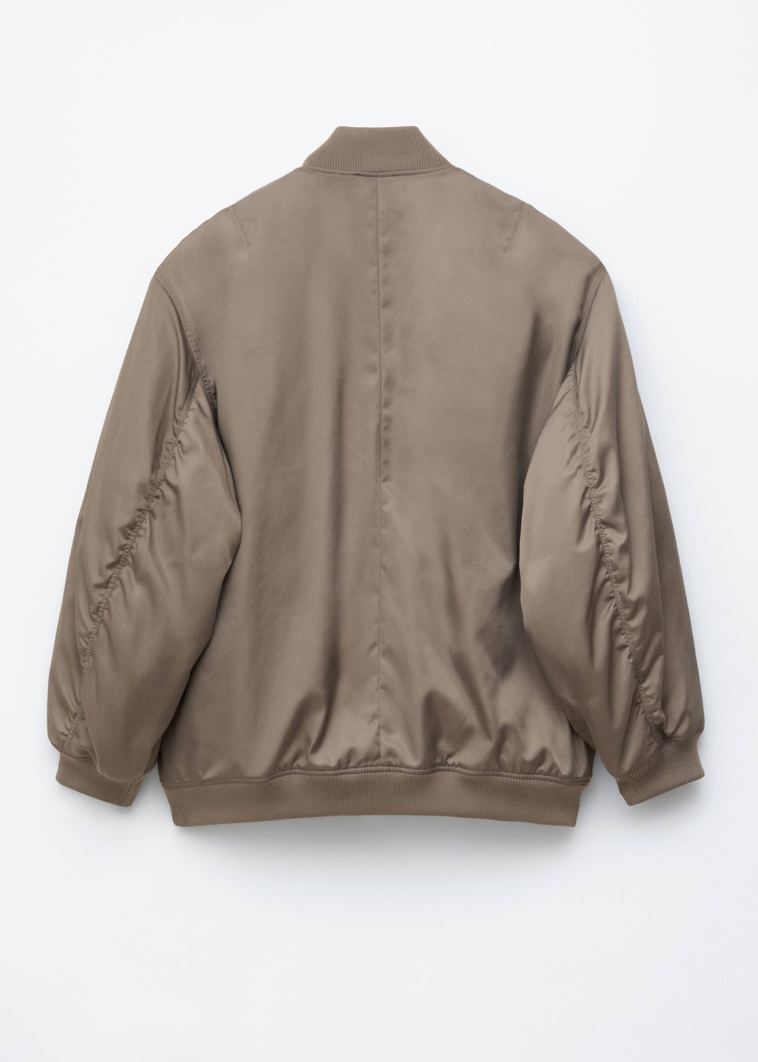 Lange Bomberjacke - Khaki/Khaki - 7