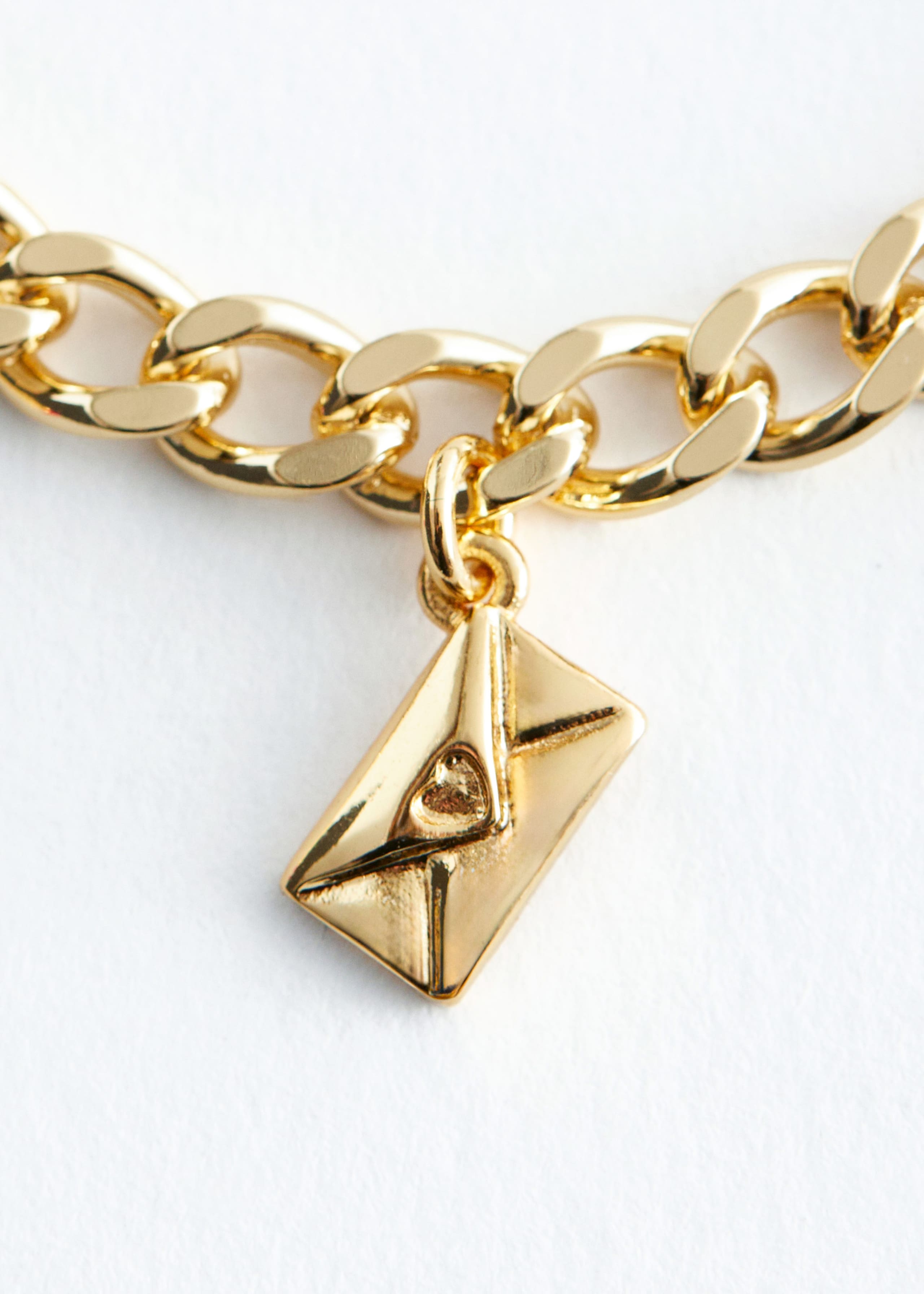Image of Curb Chain Charm Bracelet
