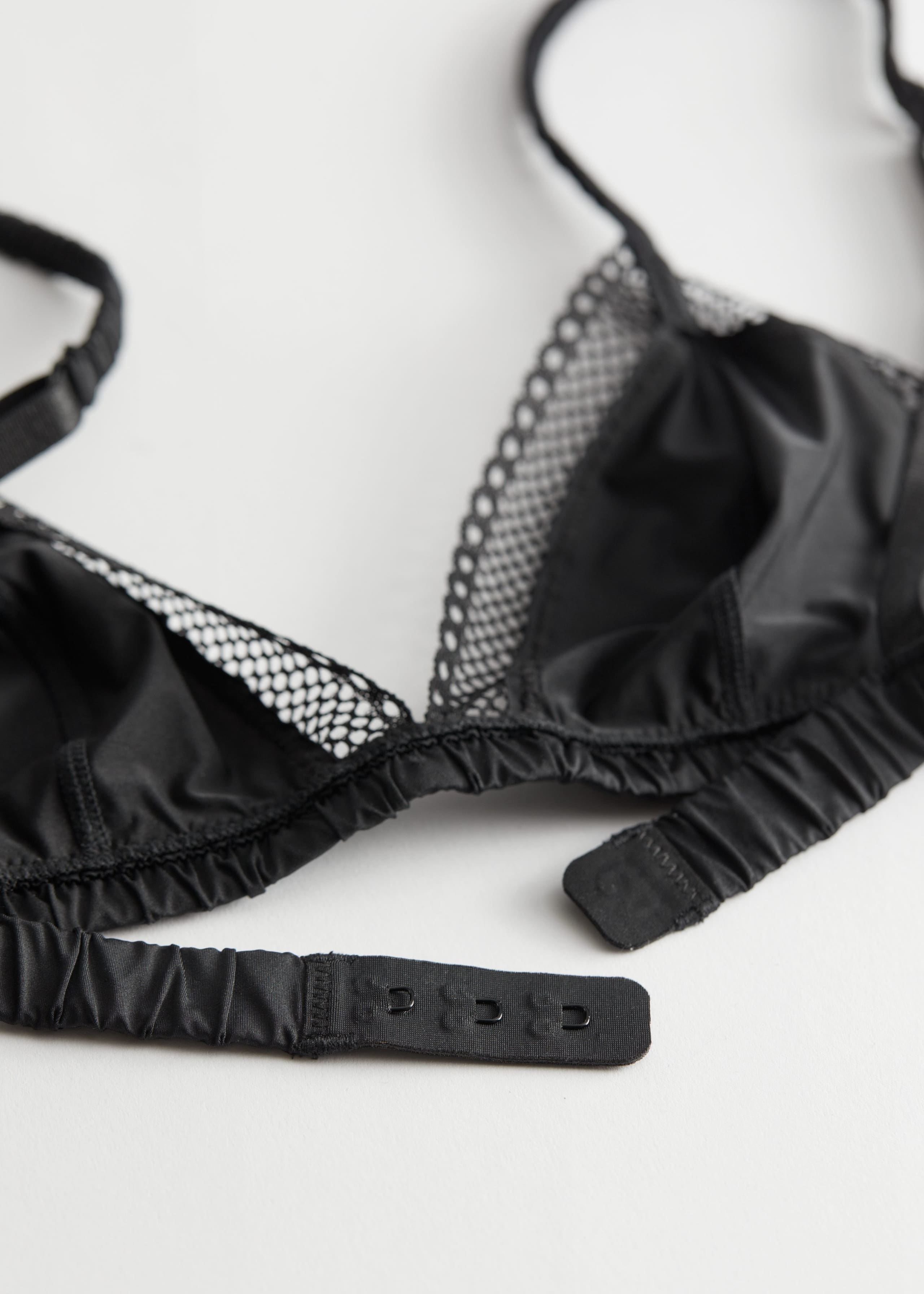 Lace Trim Triangle Soft Bra - {{variantName}} - Descriptive Detail