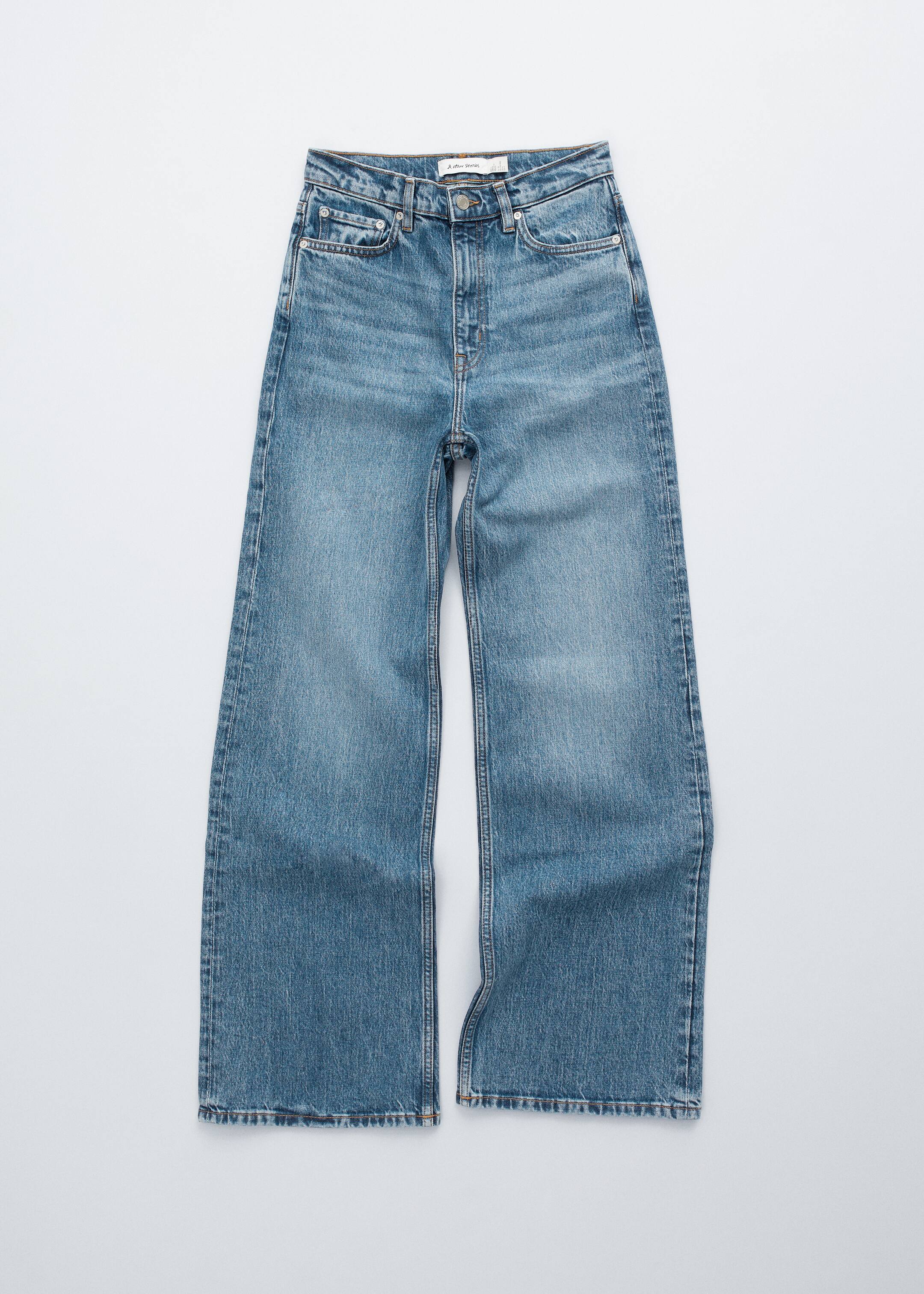 View larger image: Wide-Leg Jeans - Mid Blue Wash - Ladies | H&M GB 7