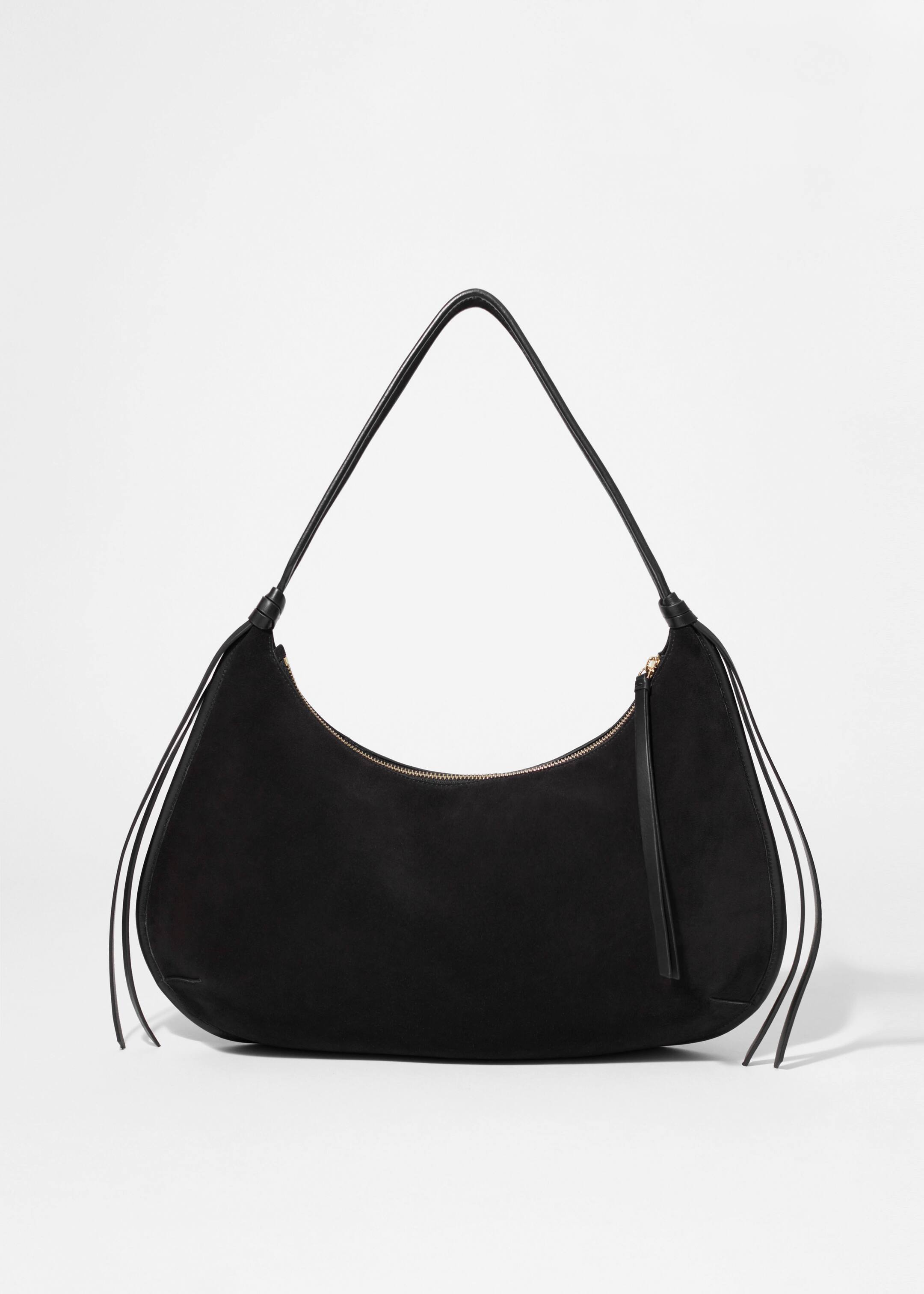 Agrandir l'image: Sac porté épaule en daim à franges - Noir - FEMME | H&M CH 2