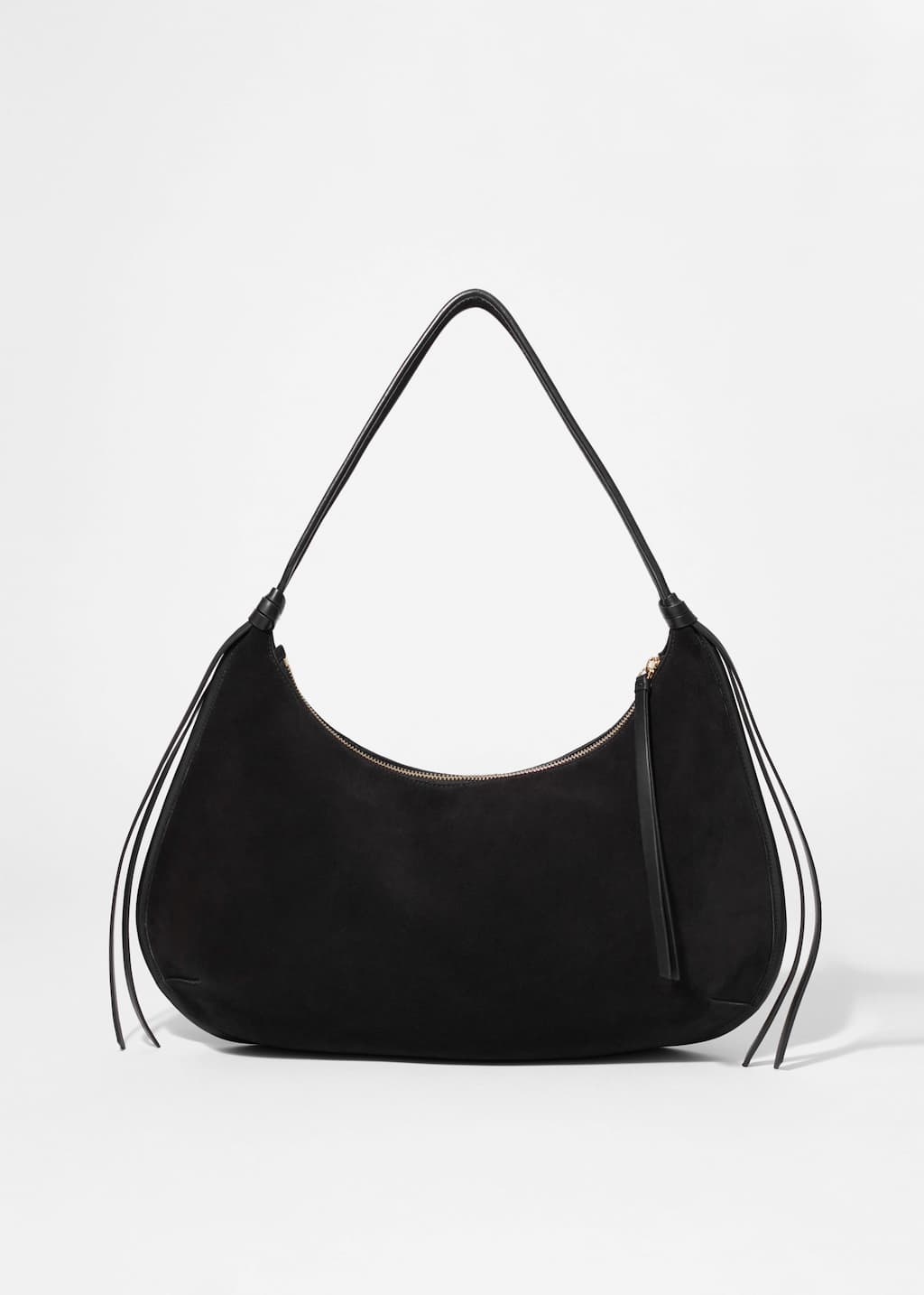 Image of Fringed Suede Shoulder Bag