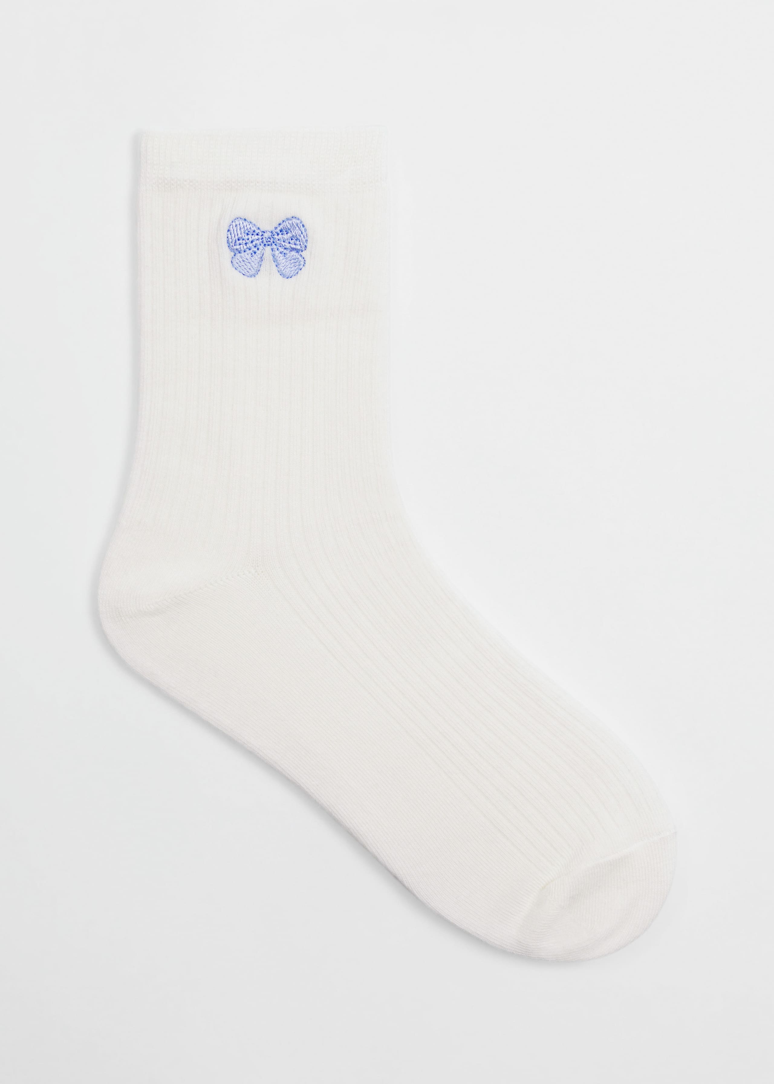 Calcetines tobilleros bordados - Flor rosa - Bodegón