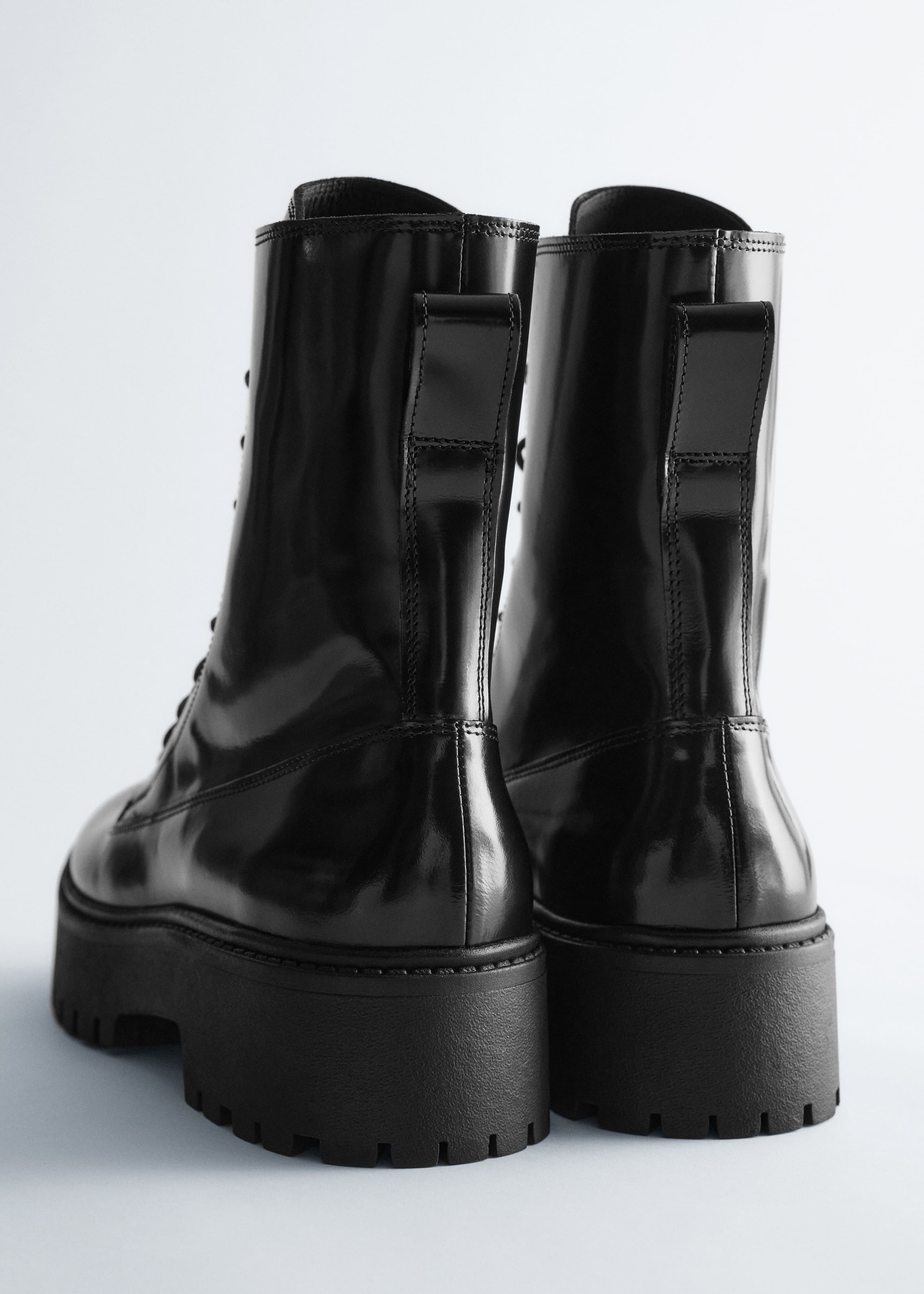 Image of Lace-Up Leather Boots