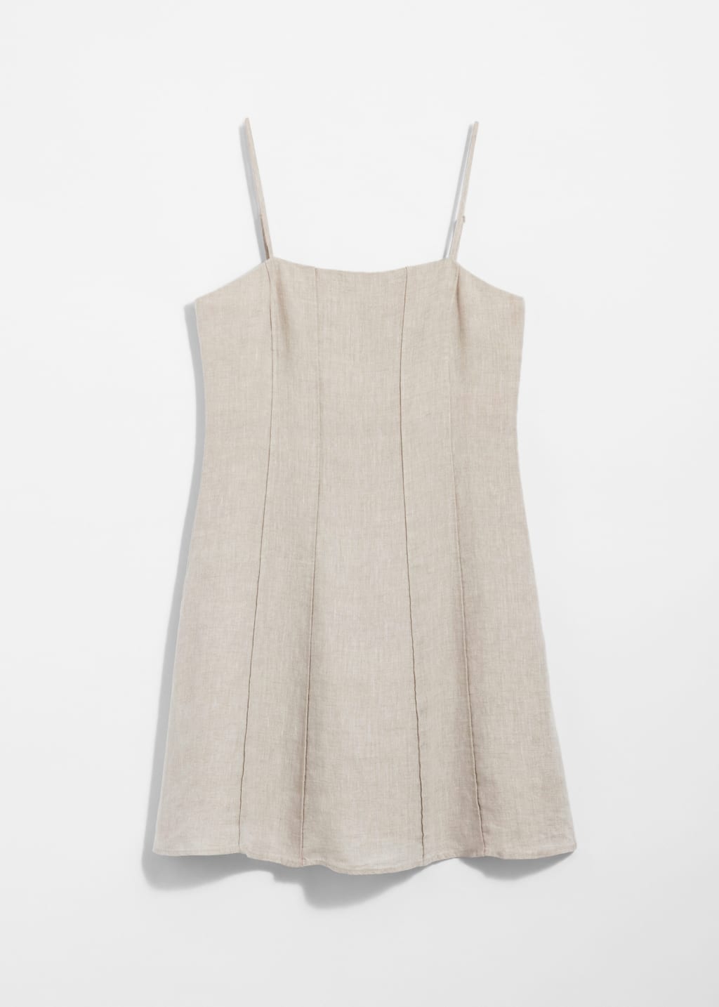Strappy Linen Mini Dress - Black - Still Life