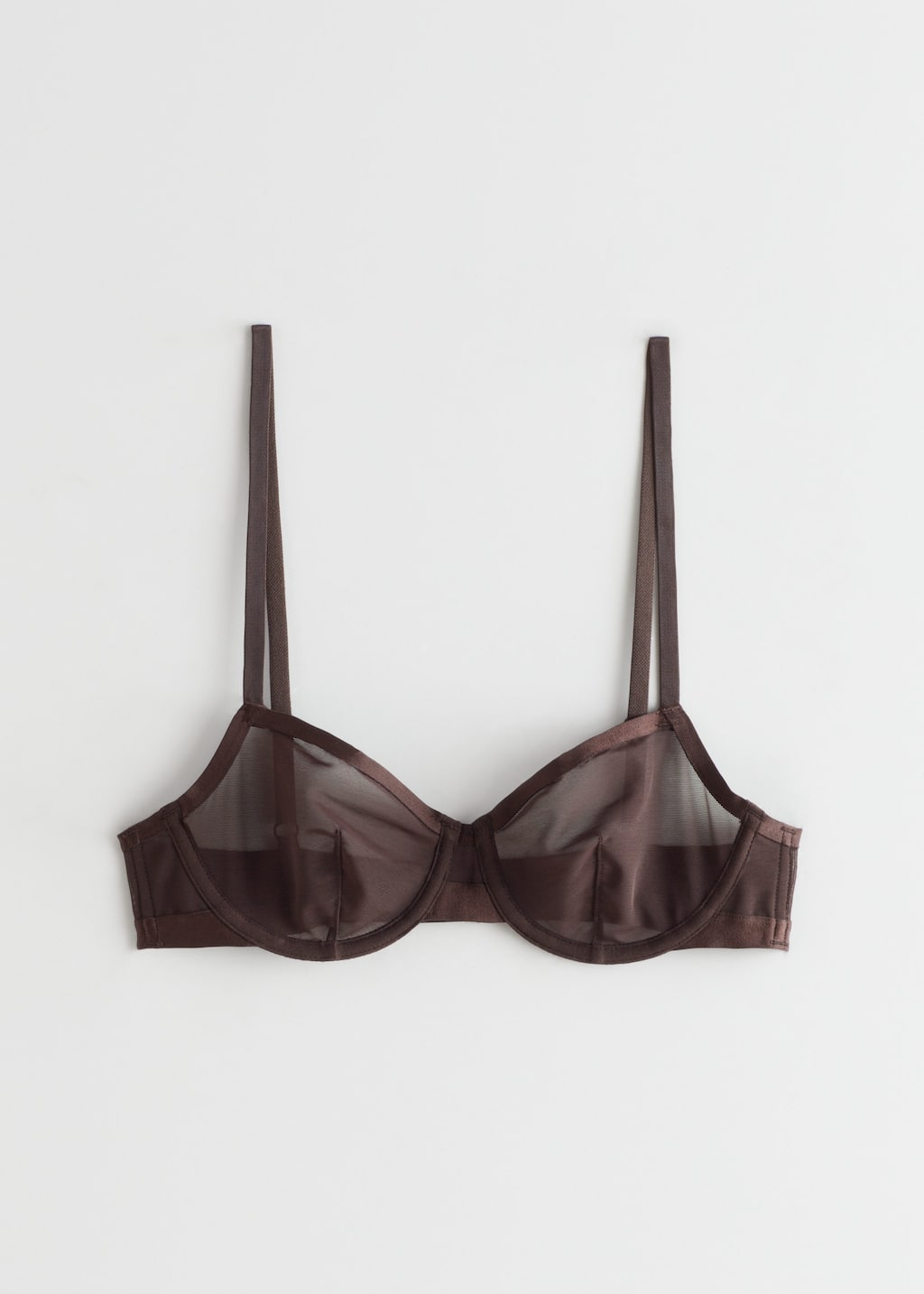 SheerMeshUnderwireBra - Black - Natura morta
