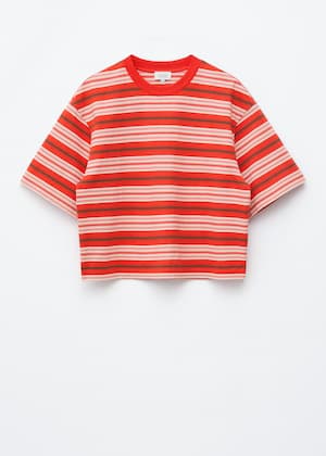 Rood/wit gestreept