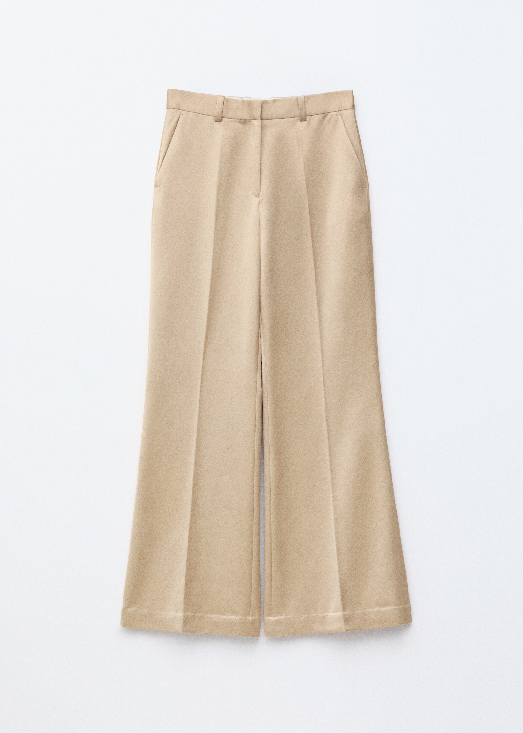 Προβολή μεγαλύτερης εικόνας: Παντελόνι Καμπάνα με Πιέτες - Μπεζ | H&M GR 6