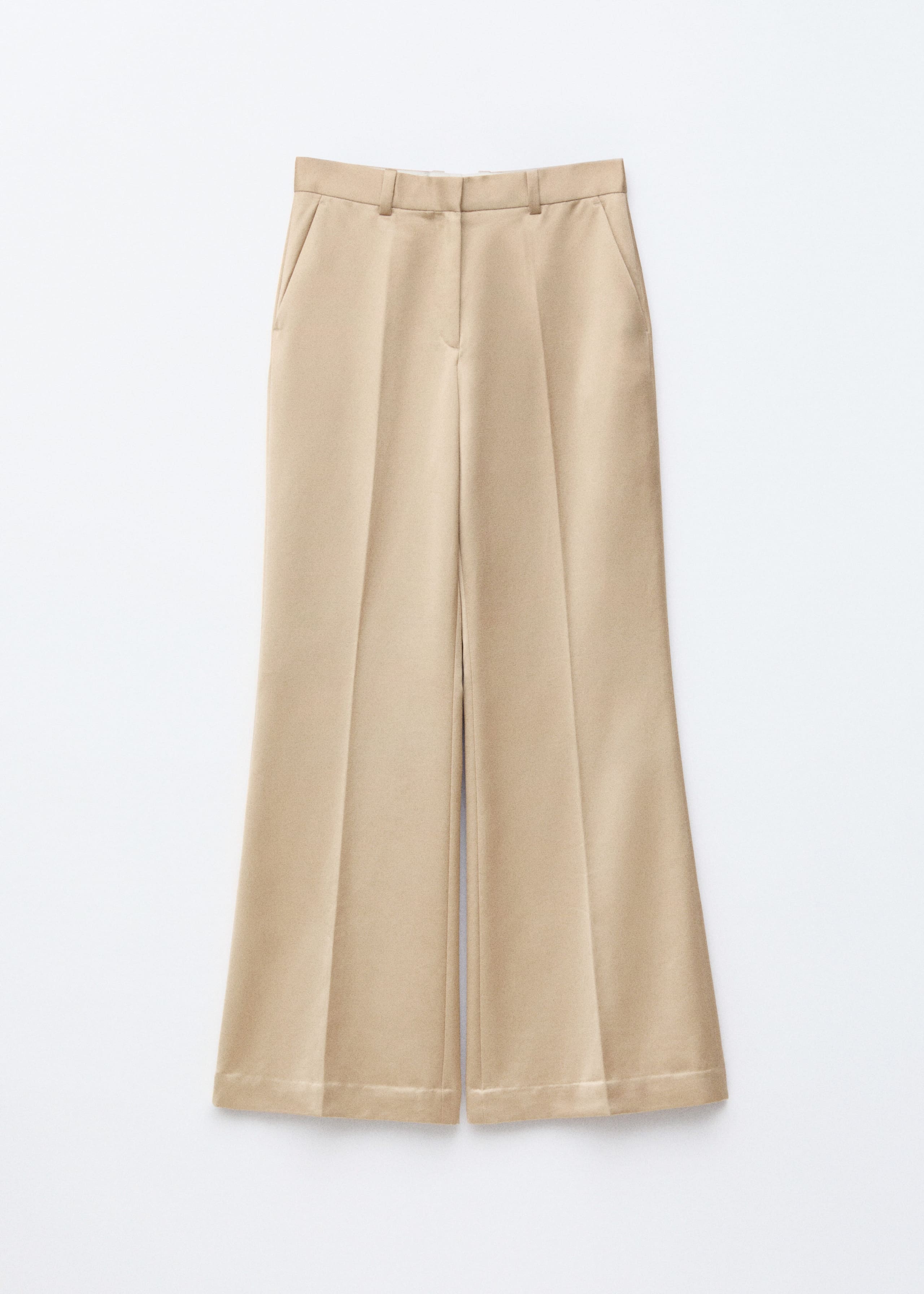 Image of Flared Press-Crease Trousers