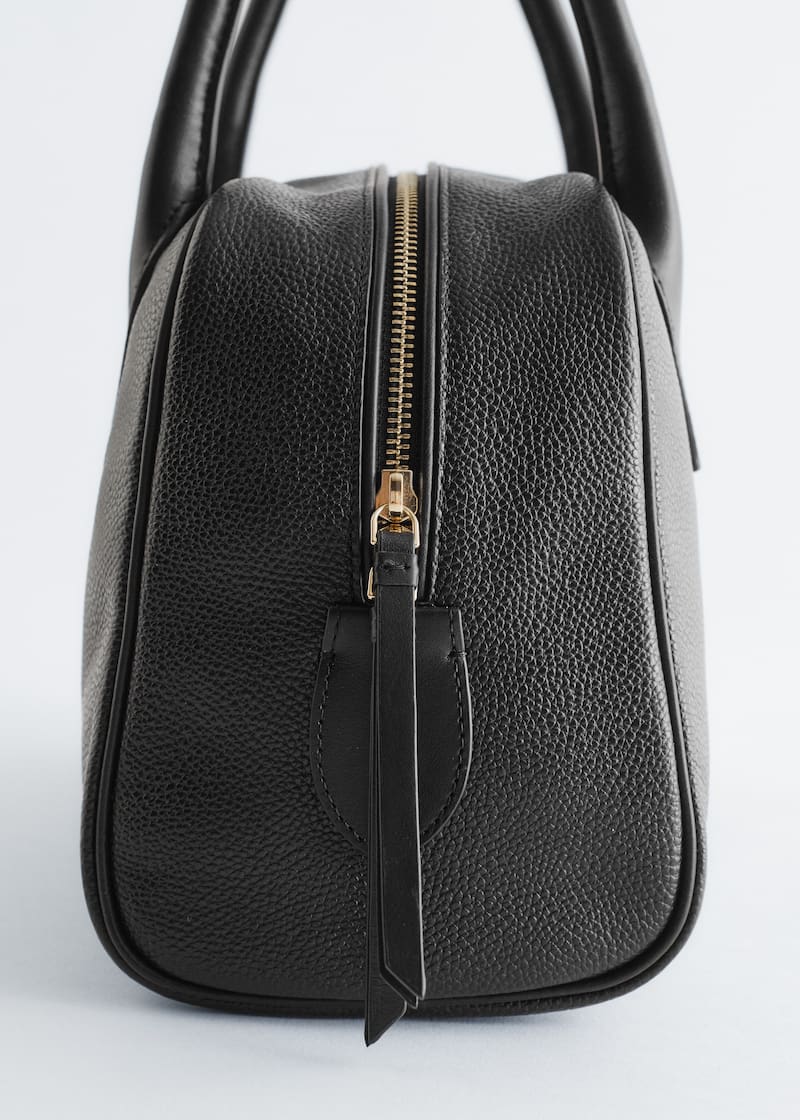 Sac bowling en cuir Noir FEMME H&M FR