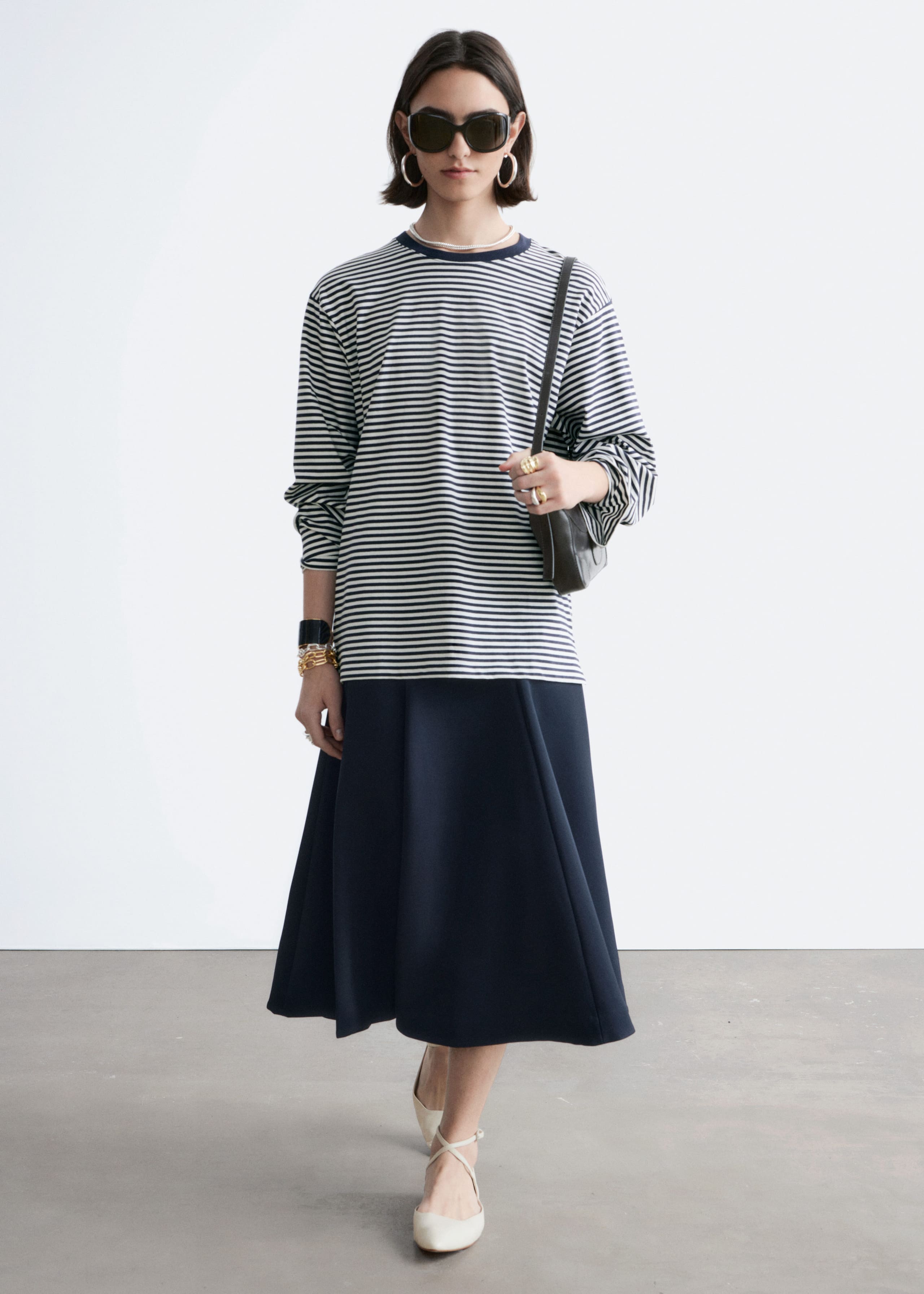 Image of Maglia in jersey a maniche lunghe