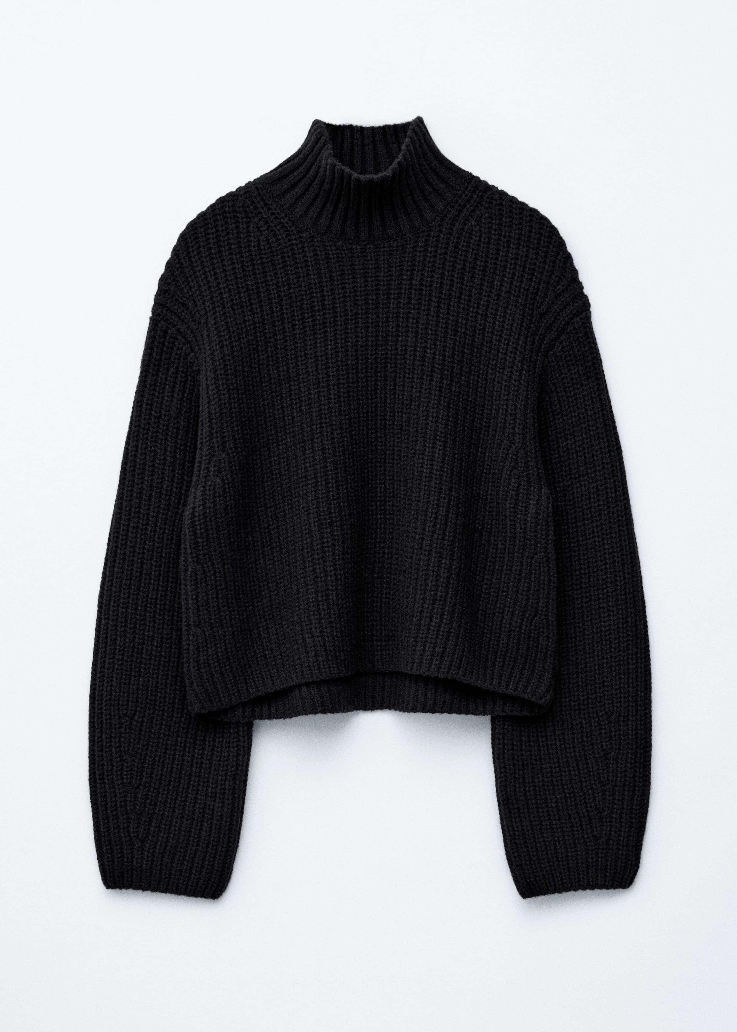 Image of Cropped Turtleneck Jumper
