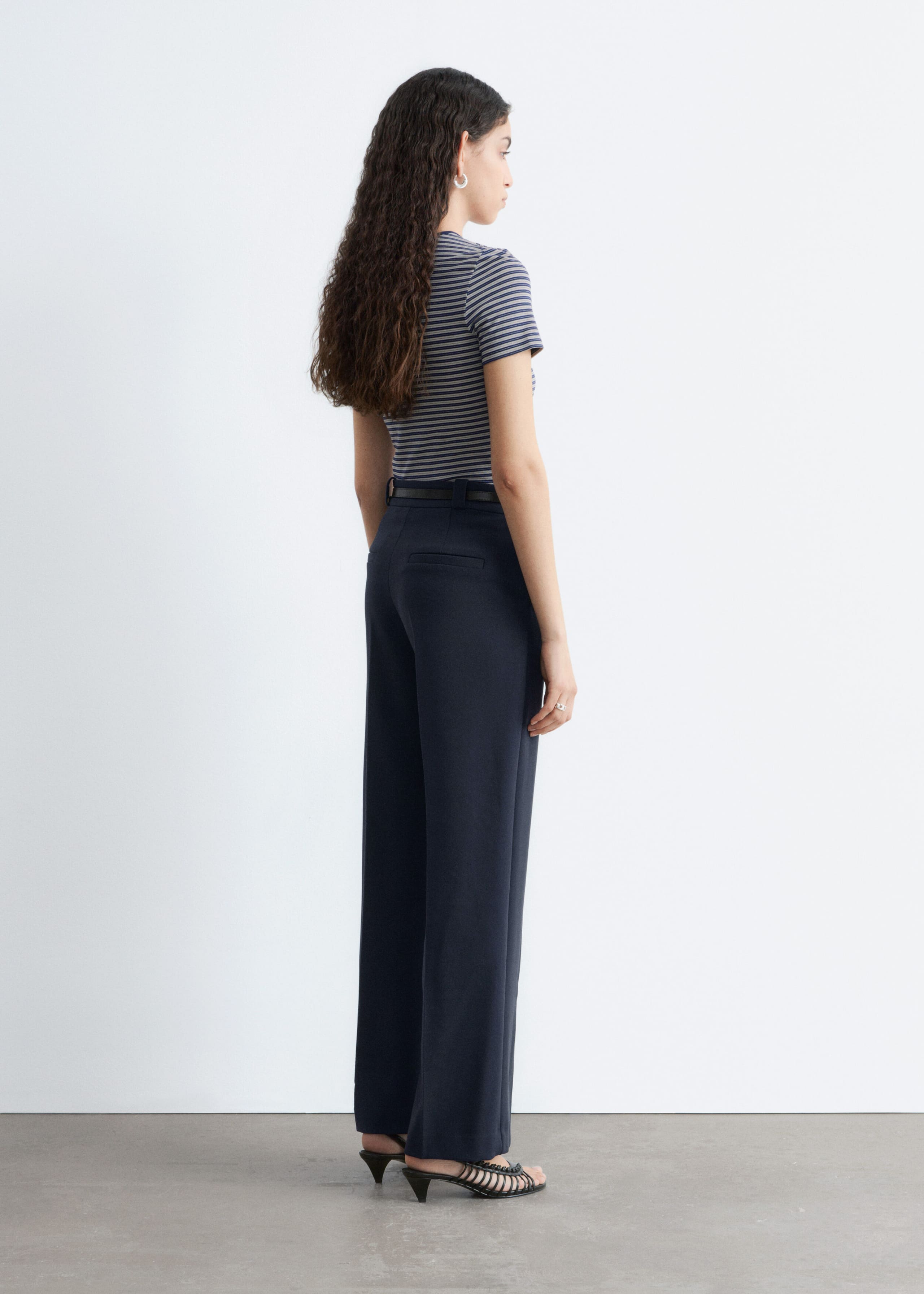 Image of Straight Press-Crease Trousers