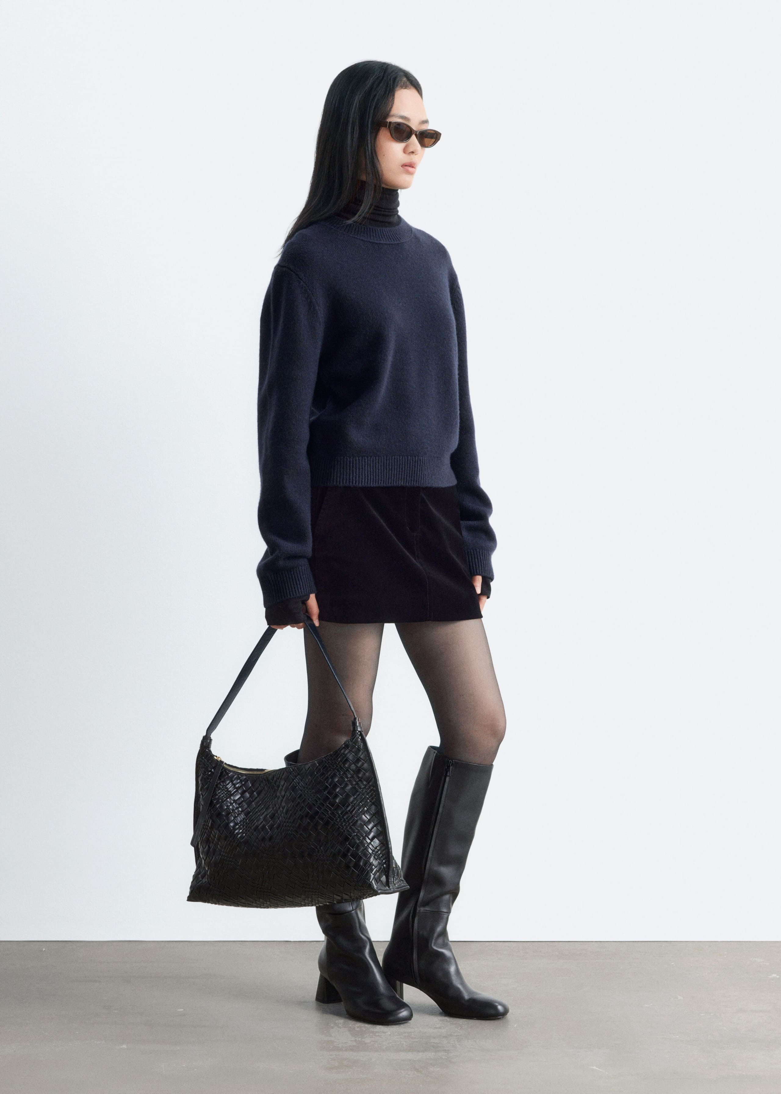 Cashmere-Blend Jumper - Red - Lookbook