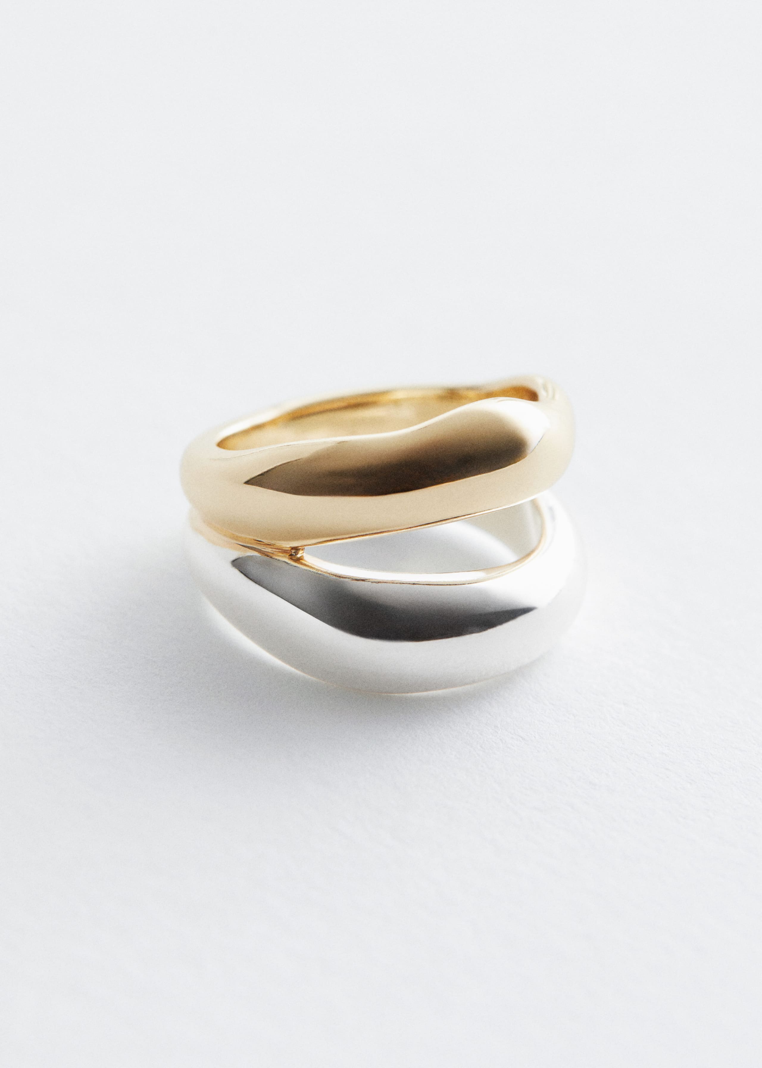 Duo Tone Twin Ring - Gold/Silver - Still Life