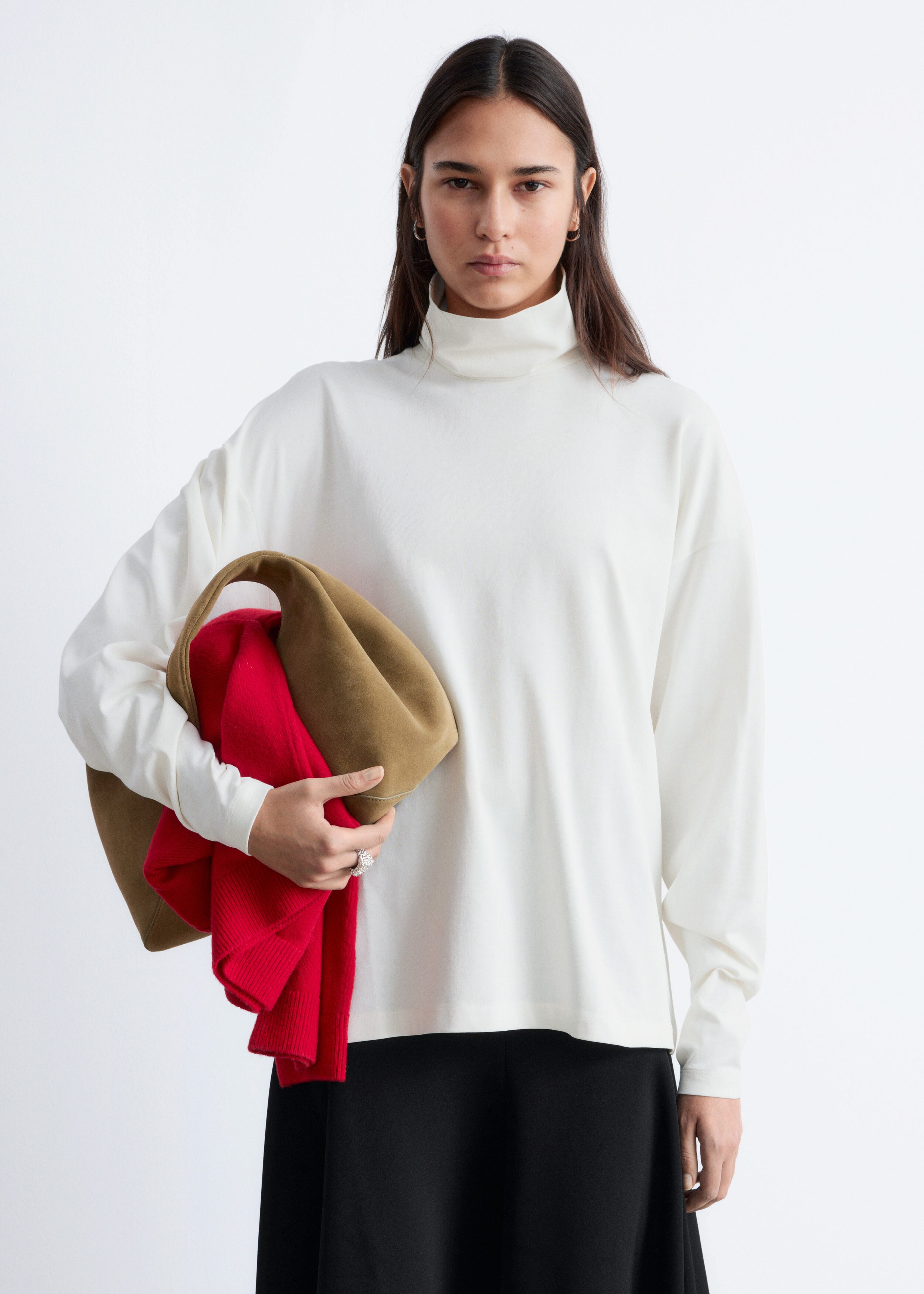 Dolman Sleeve Turtleneck - White - & Other Stories GB