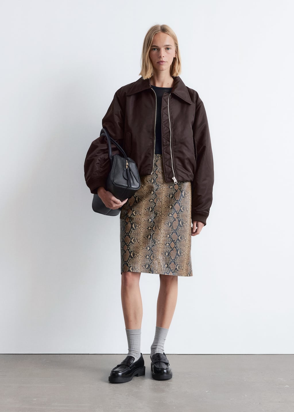 Image of Cropped Bomber Jacket