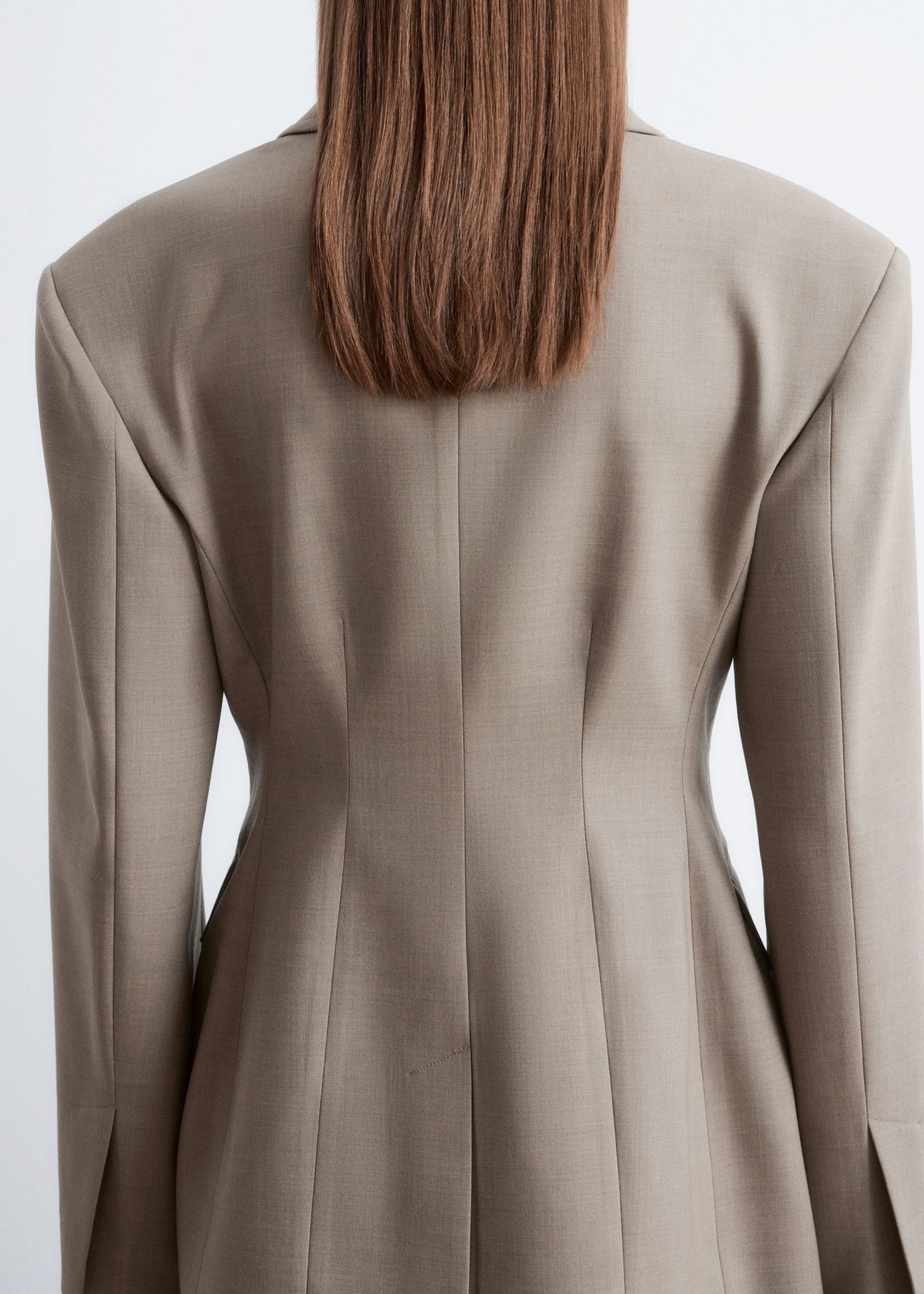 Tapered  Merino-Wool Blazer - Mole - Lookbook