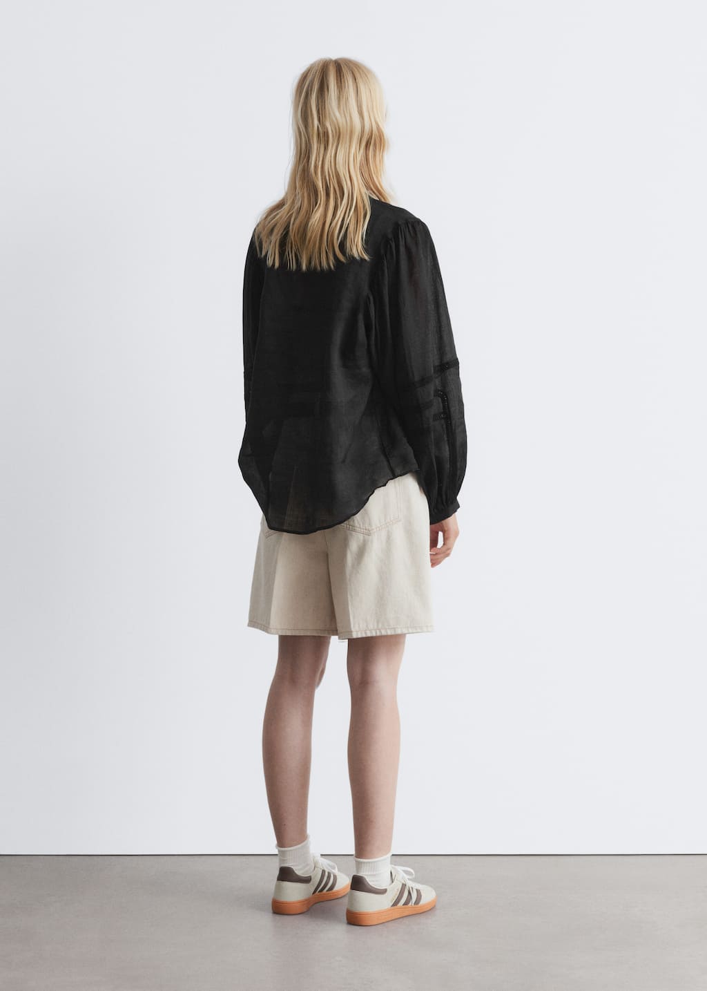 Image of Voluminous Sleeve Blouse