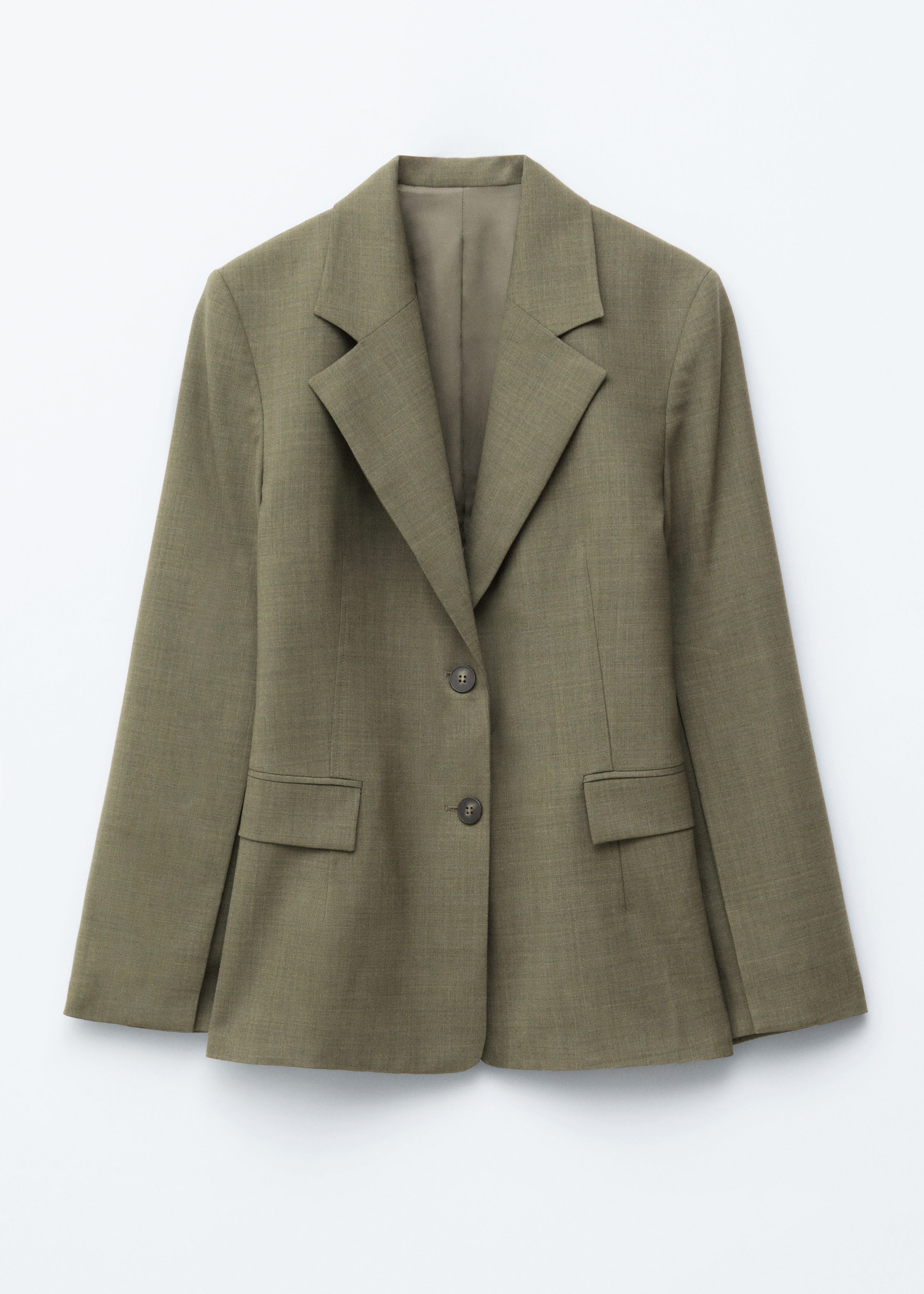 Single-Breasted Wool Blazer