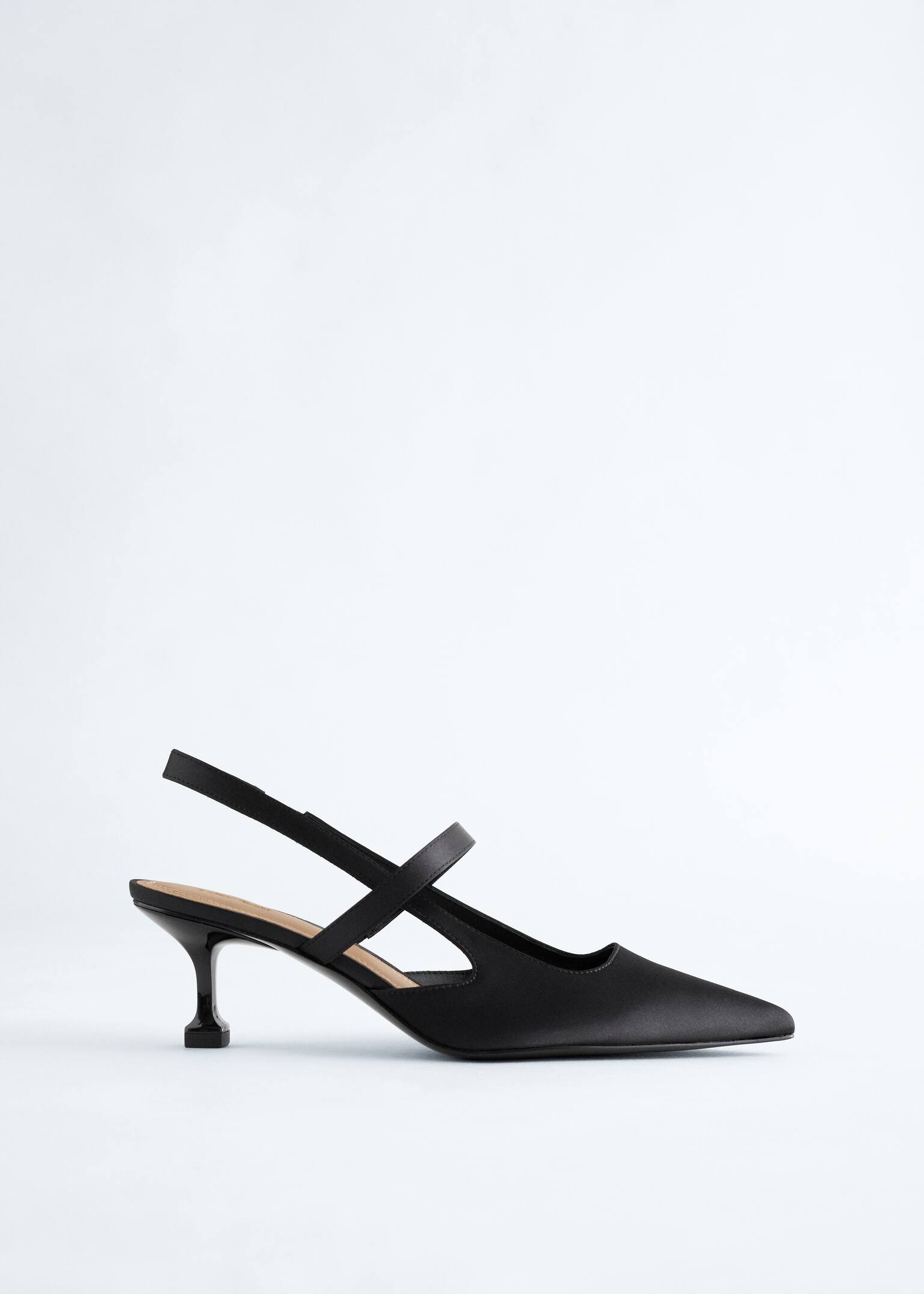 Escarpins à brides arrière - Noir/Argenté - 2