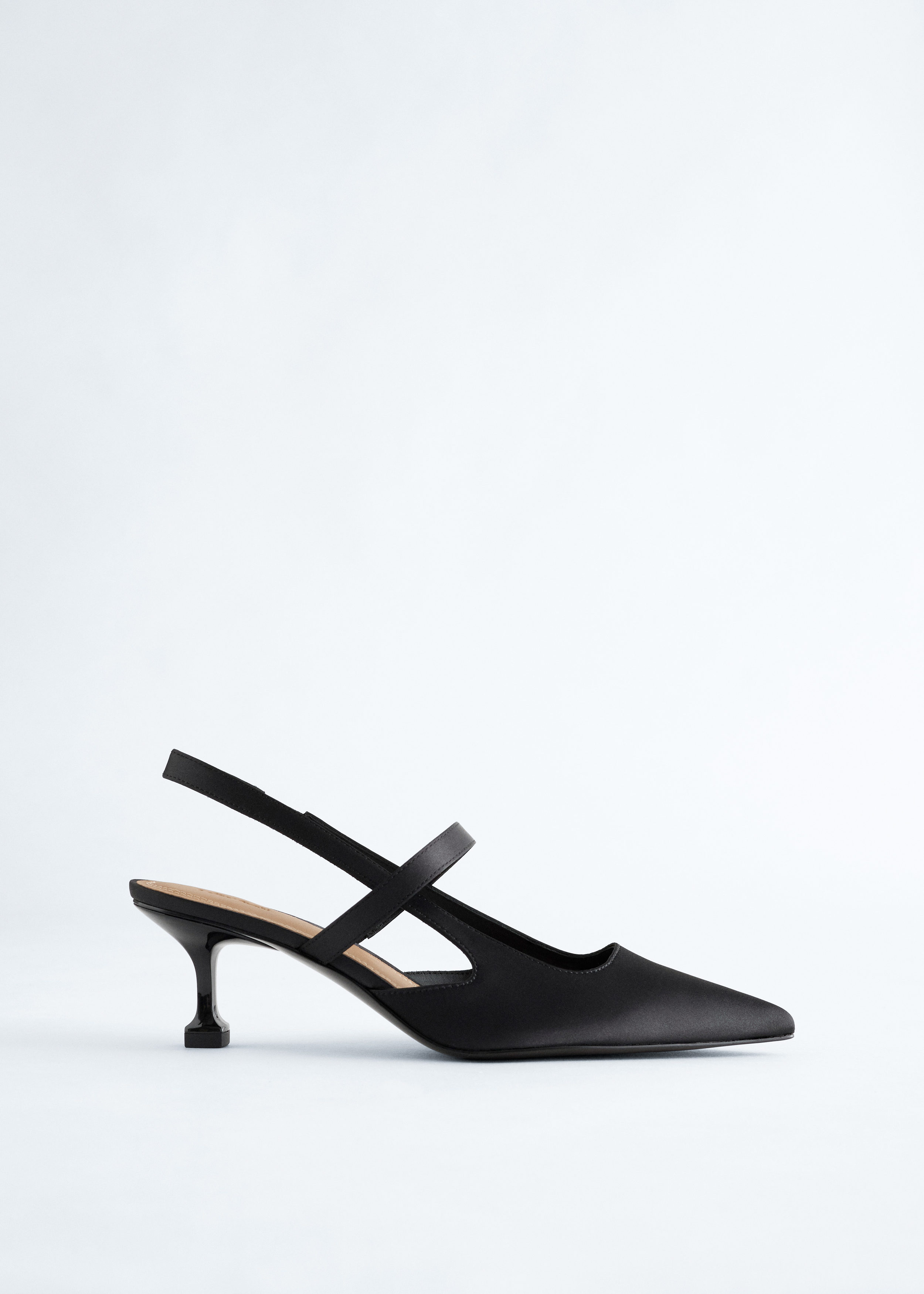 Satin Slingback Pumps