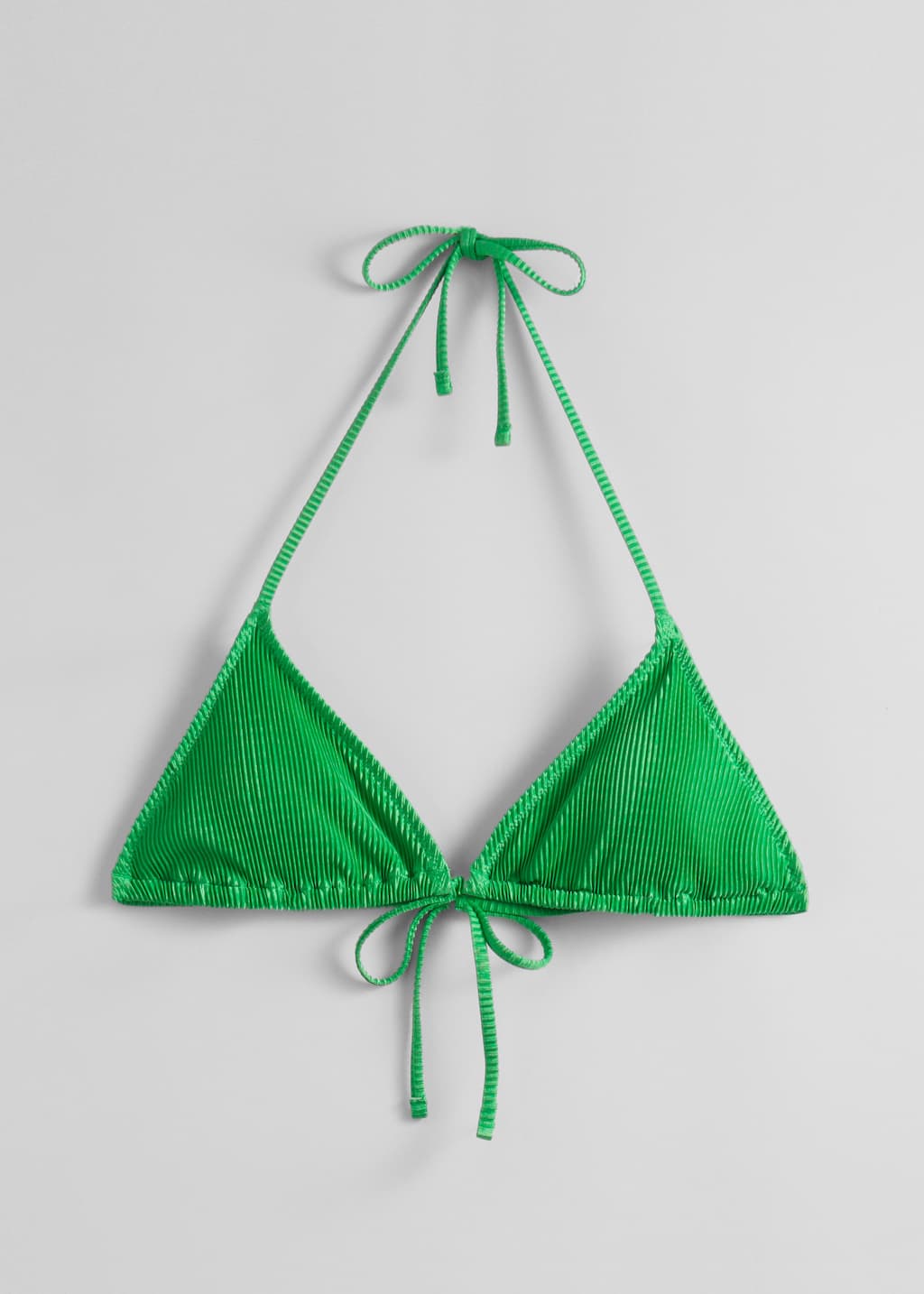 Image of Plisowany trójkątny top bikini